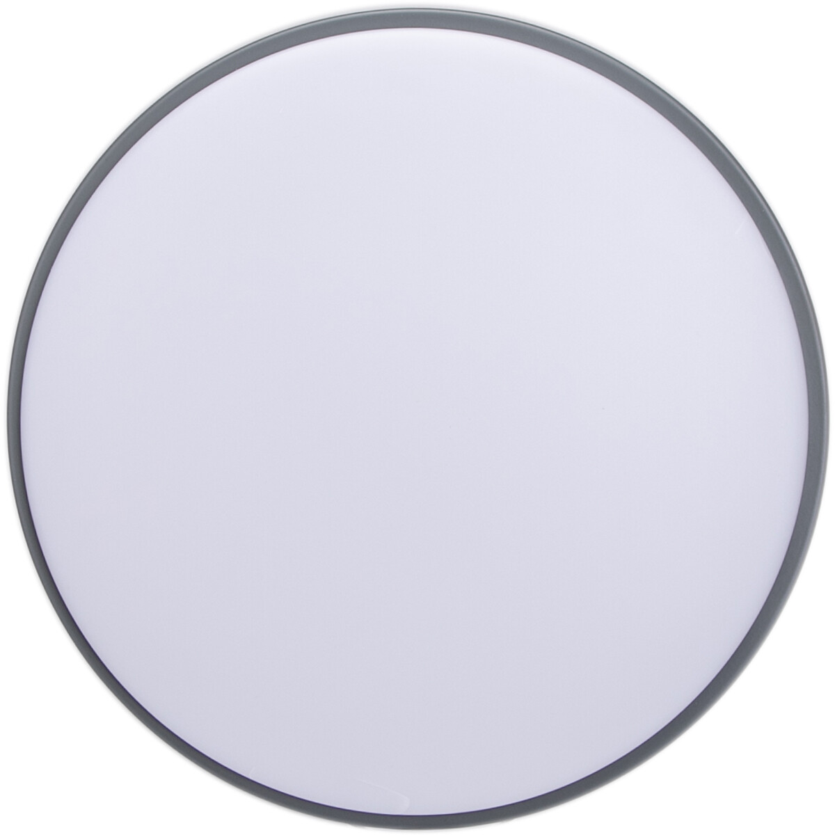 Plafonnier LED - Aigi Santi - En Saillie Rond 20W - Blanc Froid 6500K - Mat Gris - Aluminium