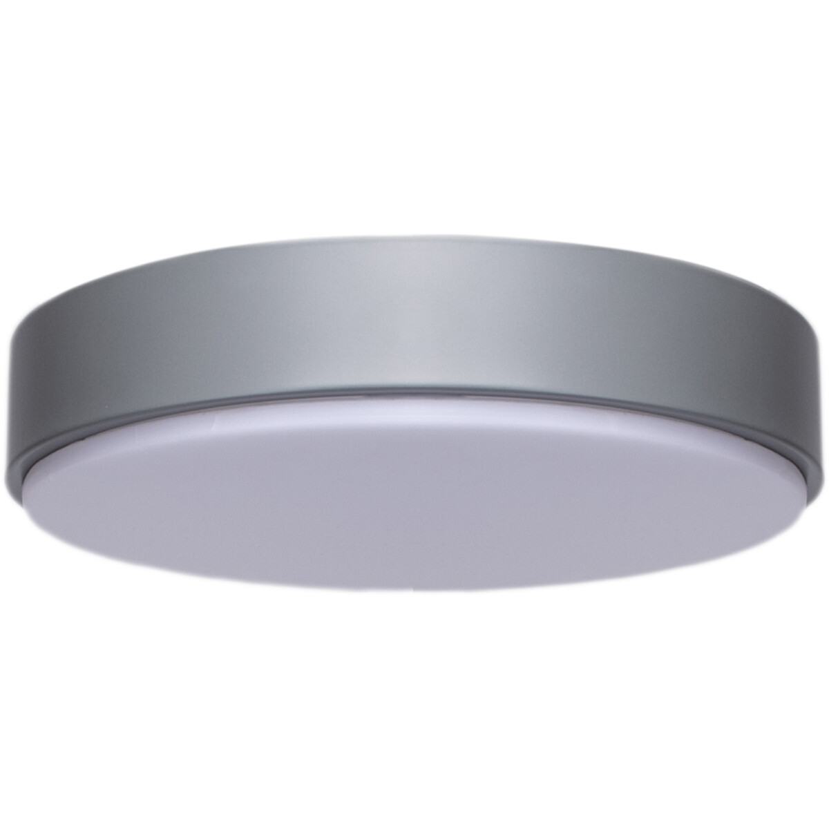 Plafonnier LED - Aigi Santi - En Saillie Rond 20W - Blanc Froid 6500K - Mat Gris - Aluminium