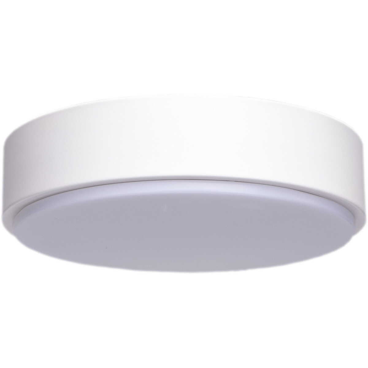 Plafonnier LED - Aigi Santi - En Saillie Rond 20W - Blanc Chaud 3000K - Mat Blanc - Aluminium