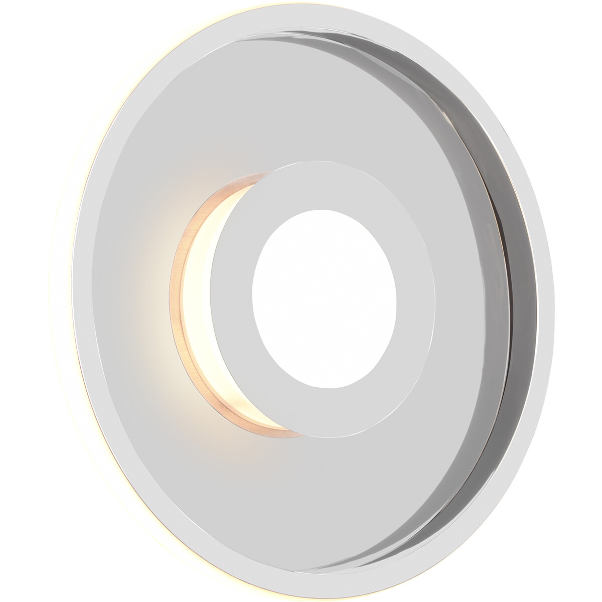 Plafonnier LED - Lumière de Salle de Bain - Trion Asmaya - En Saillie Rond 28W - Étanche aux Éclaboussures IP44 - Dimmable - Blanc Chaud 3000K - Mat Chrome - Aluminium