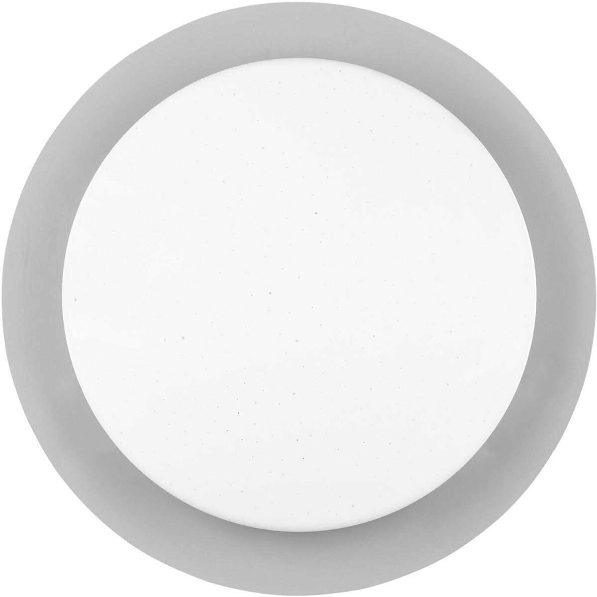 Plafonnier LED - Lumière de Salle de Bain - Trion Frozen - 12W - RGBW - Dimmable - Télécommande - Lumière Étoile - Rond - Mat Blanc - Plastique