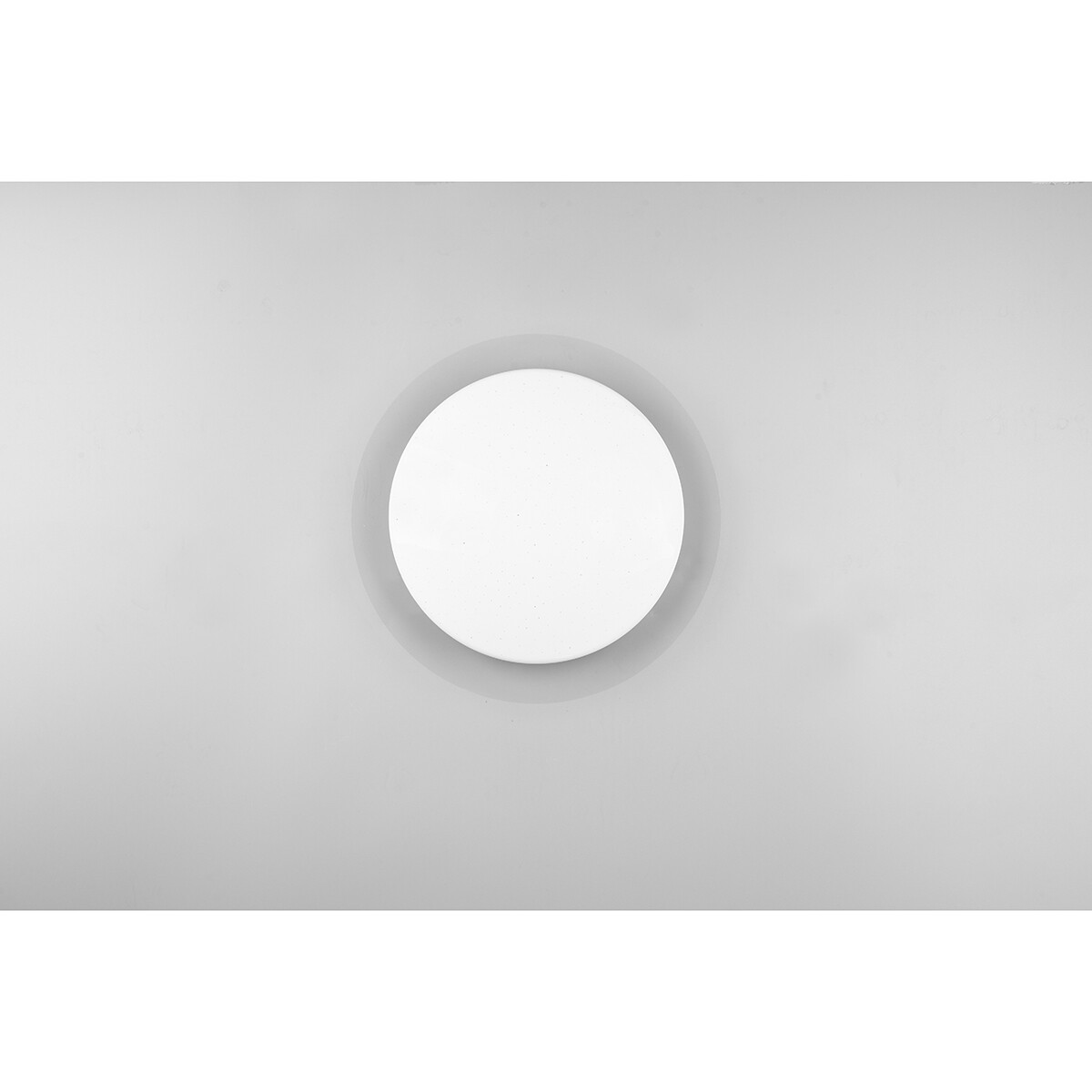 Plafonnier LED - Lumière de Salle de Bain - Trion Frozen - 12W - RGBW - Dimmable - Télécommande - Lumière Étoile - Rond - Mat Blanc - Plastique