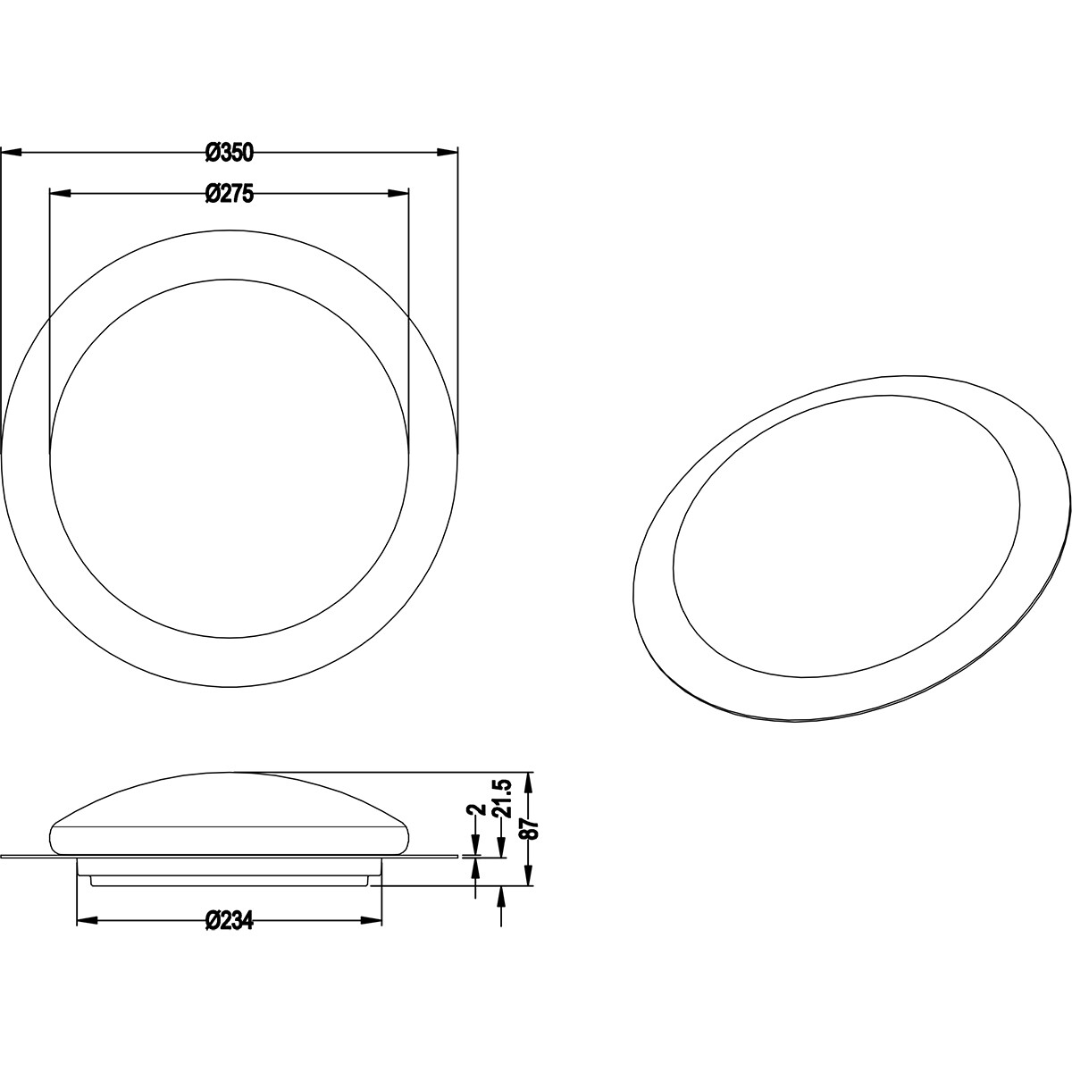 Plafonnier LED - Lumière de Salle de Bain - Trion Frozen - 12W - RGBW - Dimmable - Télécommande - Lumière Étoile - Rond - Mat Blanc - Plastique