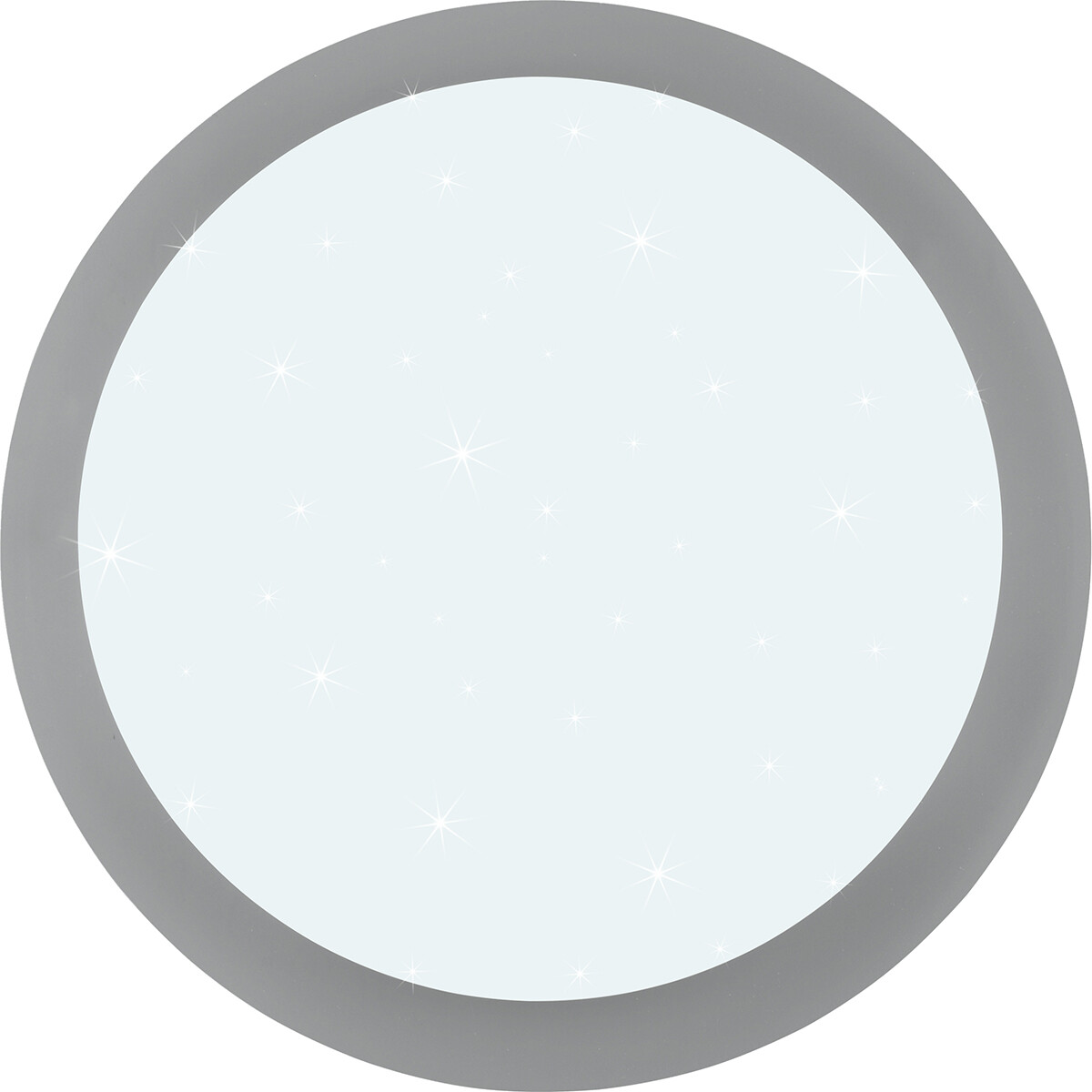 Plafonnier LED - Lumière de Salle de Bain - Trion Frozen - 18.5W - RGBW - Dimmable - Télécommande - Lumière Étoile - Rond - Mat Blanc - Plastique