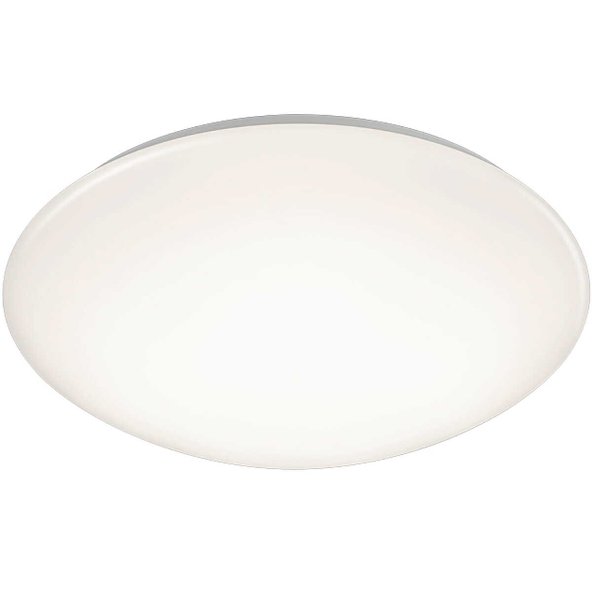 Plafonnier LED - Lumière de Salle de Bain - Trion Paula - 15W - Étanche aux Éclaboussures IP44 - Blanc Chaud 3000K - Rond - Mat Blanc - Plastique