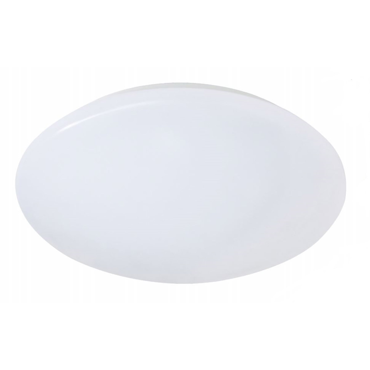 Plafonnier - Luminaire de Salle de Bain - Trion Tuzi - 12W - Étanche IP44 - Blanc Chaud 3000K - Rond - Blanc - Plastique