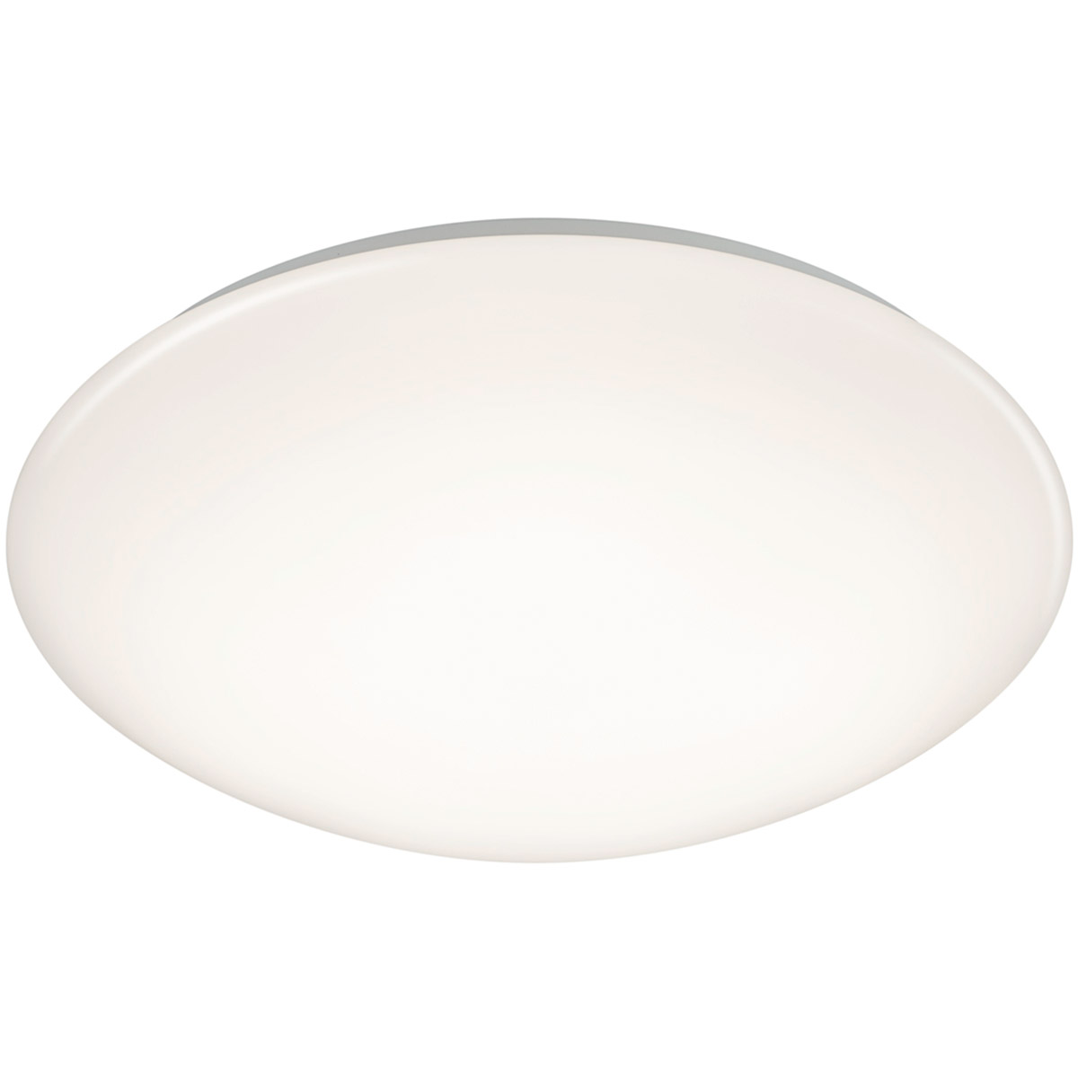 Plafonnier - Luminaire de Salle de Bain - Trion Tuzi - 15W - Étanche IP44 - Blanc Chaud 3000K - Rond - Blanc - Plastique