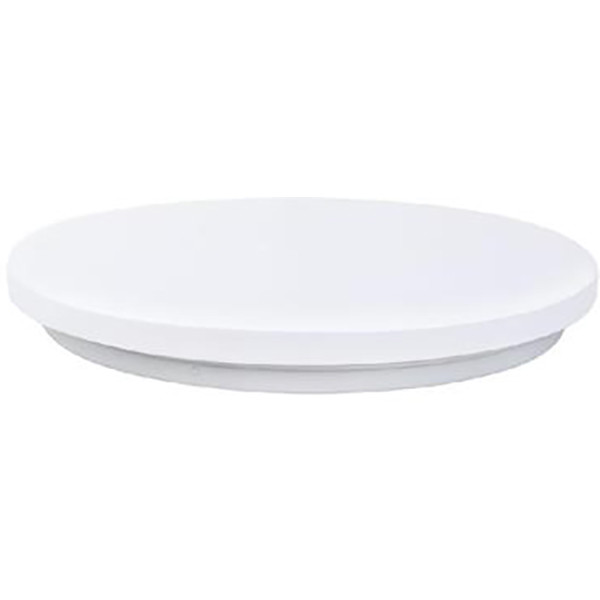 Plafonnier LED - Elotra - En Saillie Rond 24W - Blanc Froid 6400K - Mat Blanc Aluminium - Ø330mm