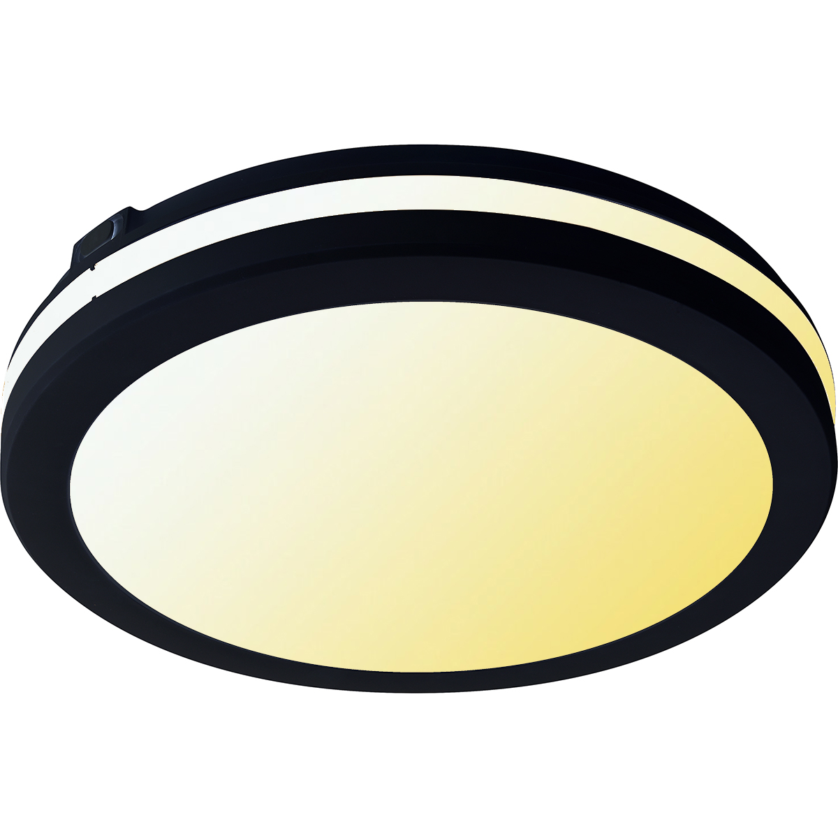 Plafonnier LED - Kozolux Scarly - 30W 2700lm - Température de Couleur Réglable 3en1 CCT - IP65 - Rond - Noir