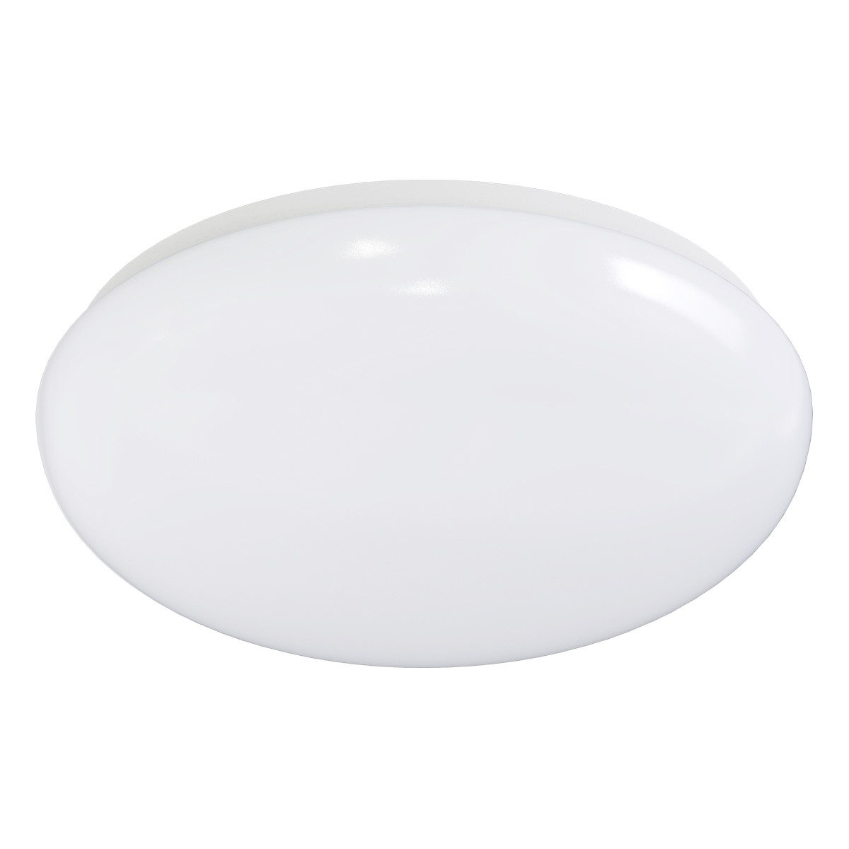 Plafonnier LED avec Détecteur de Mouvement - Aigi - En Saillie Rond 12W - Blanc Froid 6500K - 360° - Mat Blanc Aluminium