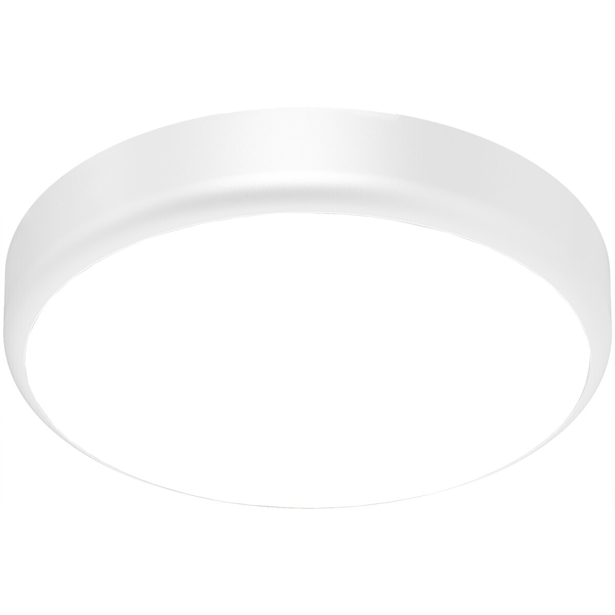 LED Plafonnier avec Capteur + Capteur Jour/Nuit - Brinton Gruna - 20W 2000lm - Blanc Froid 5000K - IP54 - Apparente - Rond - Blanc