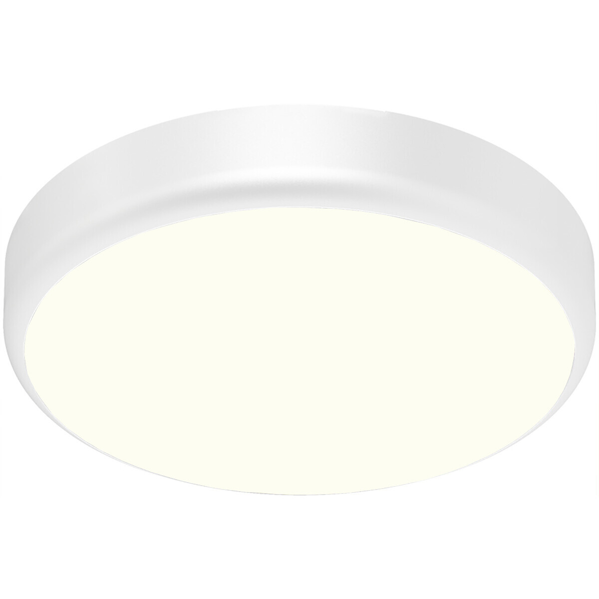 LED Plafonnier avec Capteur + Capteur Jour/Nuit - Brinton Gruna - 20W 2000lm - Blanc Neutre 4000K - IP54 - Apparente - Rond - Blanc