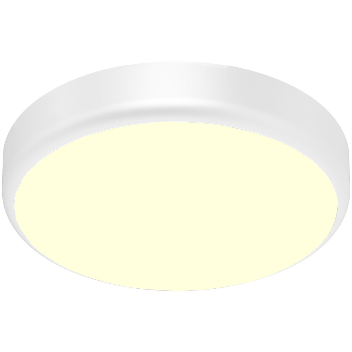 LED Plafonnier avec Capteur + Capteur Jour/Nuit - Brinton Gruna - 20W 2000lm - Blanc Chaud 3000K - IP54 - Apparente - Rond - Blanc