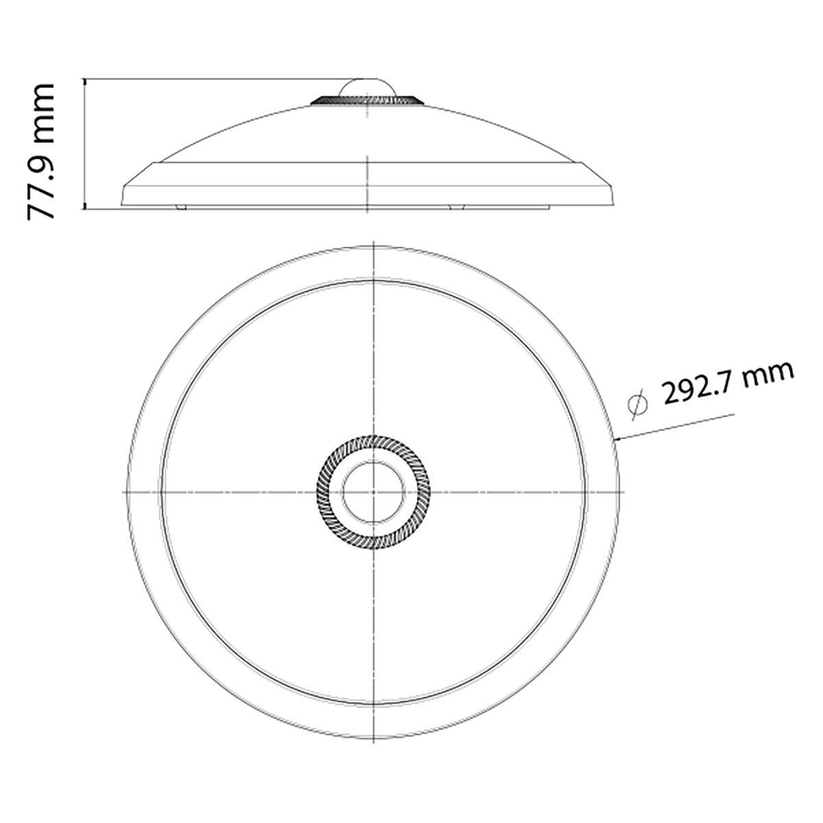 Plafonnier LED avec Détecteur de Mouvement + Interrupteur Crépusculaire - Kozolux Crimpy - 20W 1500lm - Couleur de lumière ajustable CCT - Montage en Surface - Rond - Blanc