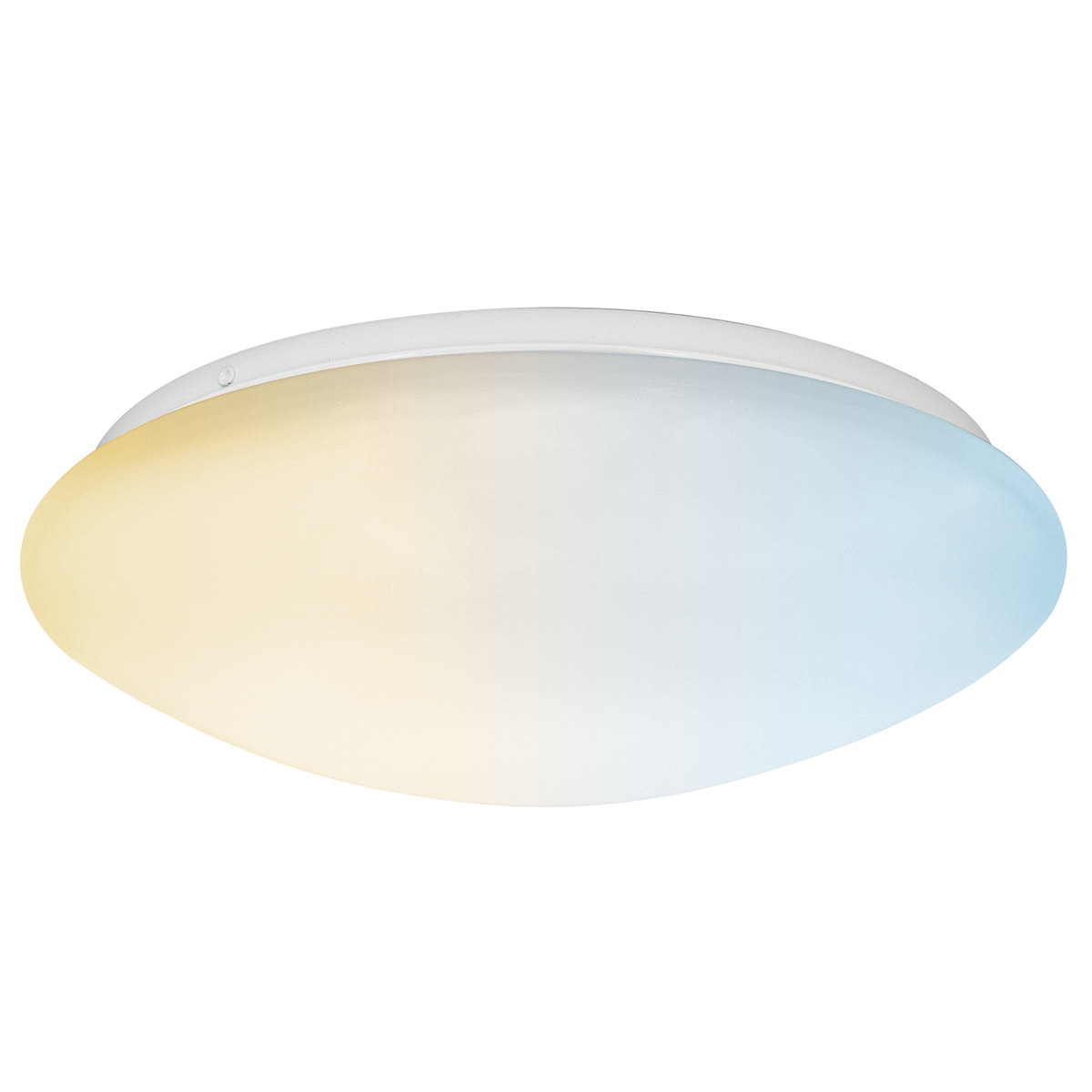 Plafonnier LED avec Détecteur - Velvalux - 12W 1300lm - Couleur de lumière ajustable CCT - Étanche aux Éclaboussures IP44 - En Saillie - Rond - Blanc