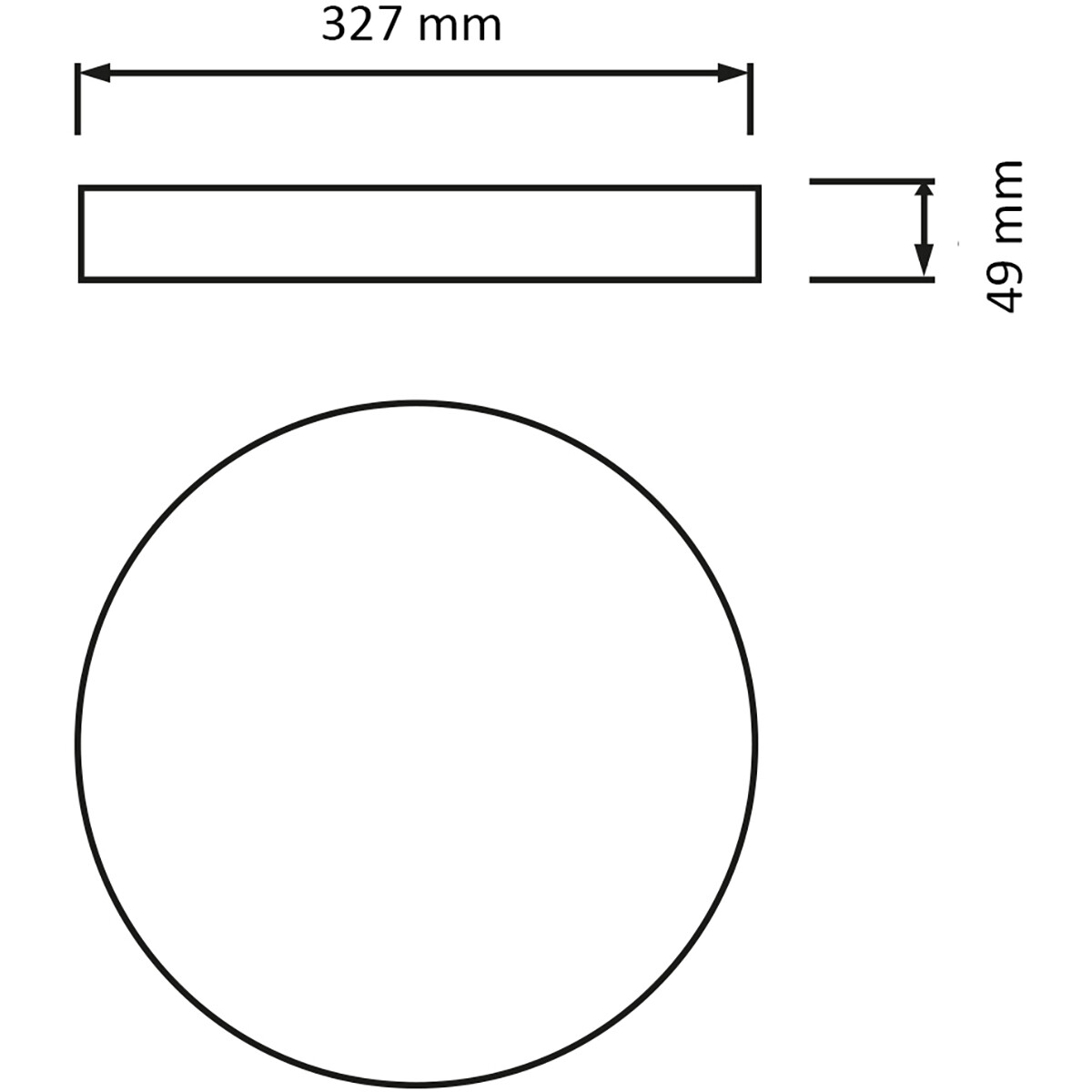 Plafonnier LED - Éclairage de Plafond - Lumière de Salle de Bain - Andres - En Saillie Rond 30W - Étanche IP54 - Blanc Froid 6400K - Mat Blanc - Plastique