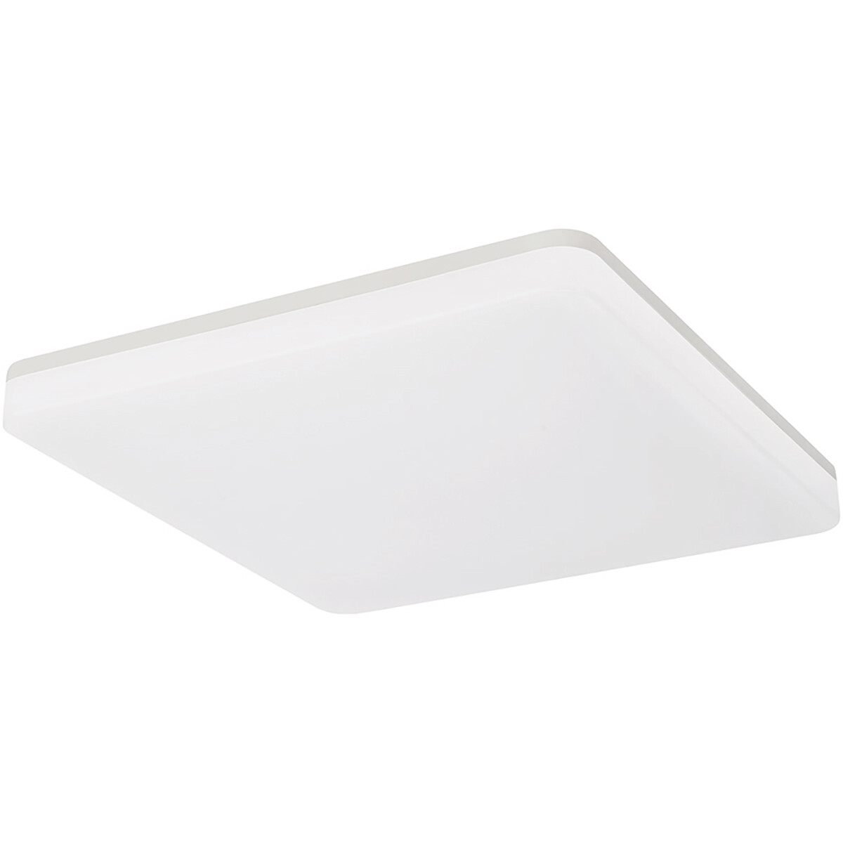 Plafonnier LED - Éclairage de Plafond - Lumière de Salle de Bain - Andres - En Saillie Carré 20W - Étanche IP54 - Blanc Froid 6400K - Mat Blanc - Plastique