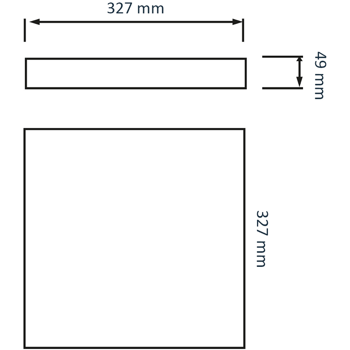 Plafonnier LED - Éclairage de Plafond - Lumière de Salle de Bain - Andres - En Saillie Carré 30W - Étanche IP54 - Blanc Froid 6400K - Mat Blanc - Plastique