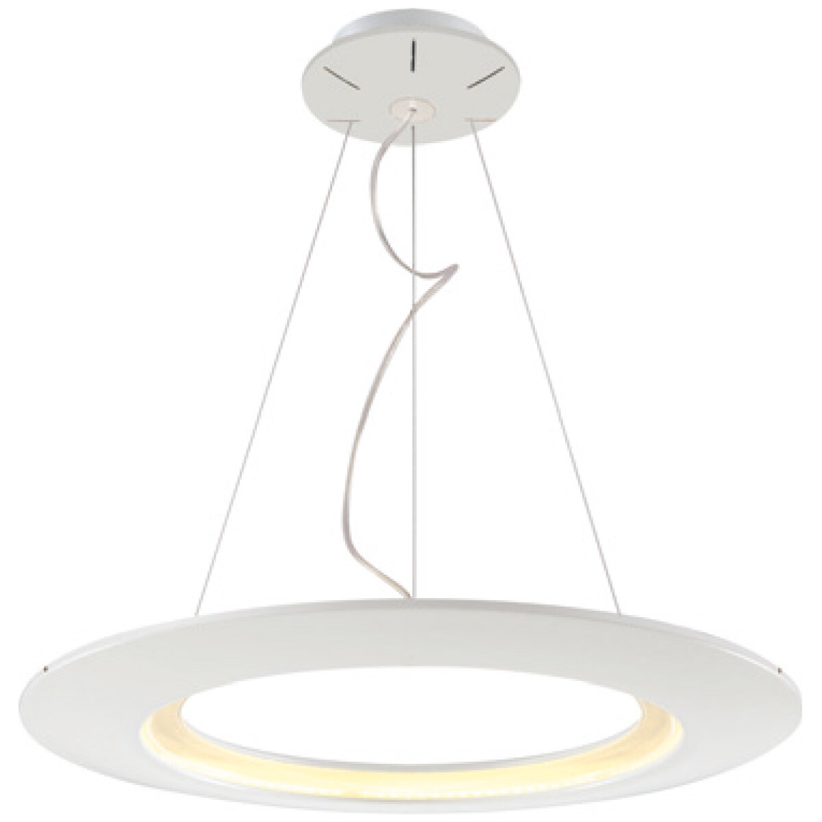 Suspension LED - Luminaire Suspendu - Concepty - 41W - Blanc Neutre 4000K - Aluminium Blanc