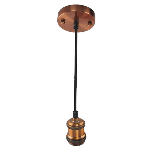 Suspension LED - Luminaire Suspendu - Industriel - Rond - Mat Cuivre Aluminium - E27