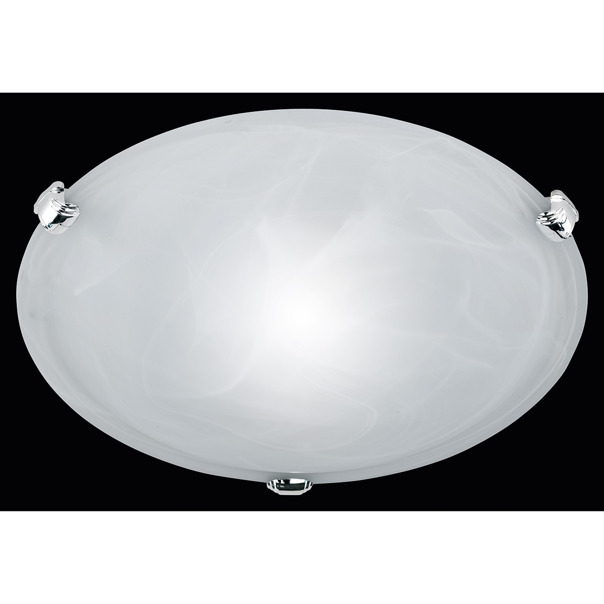 Plafonnier LED - Éclairage de Plafond - Trion Adirona - Douille E27 - Rond - Mat Nickel - Aluminium