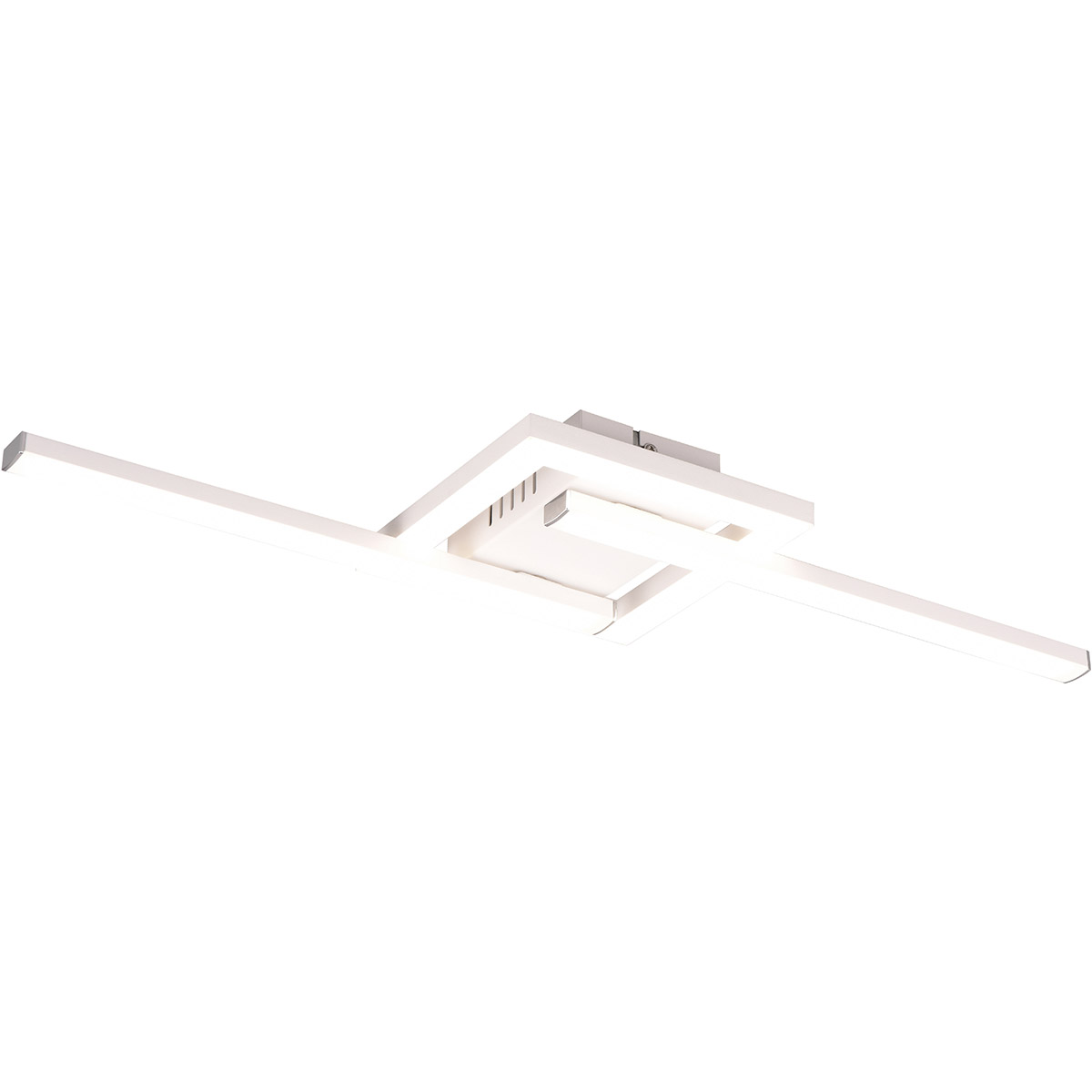 LED Plafonnier - Éclairage de Plafond - Trion Aile - 17W - Blanc Naturel 4000K - Orientable - Blanc Mat - Métal