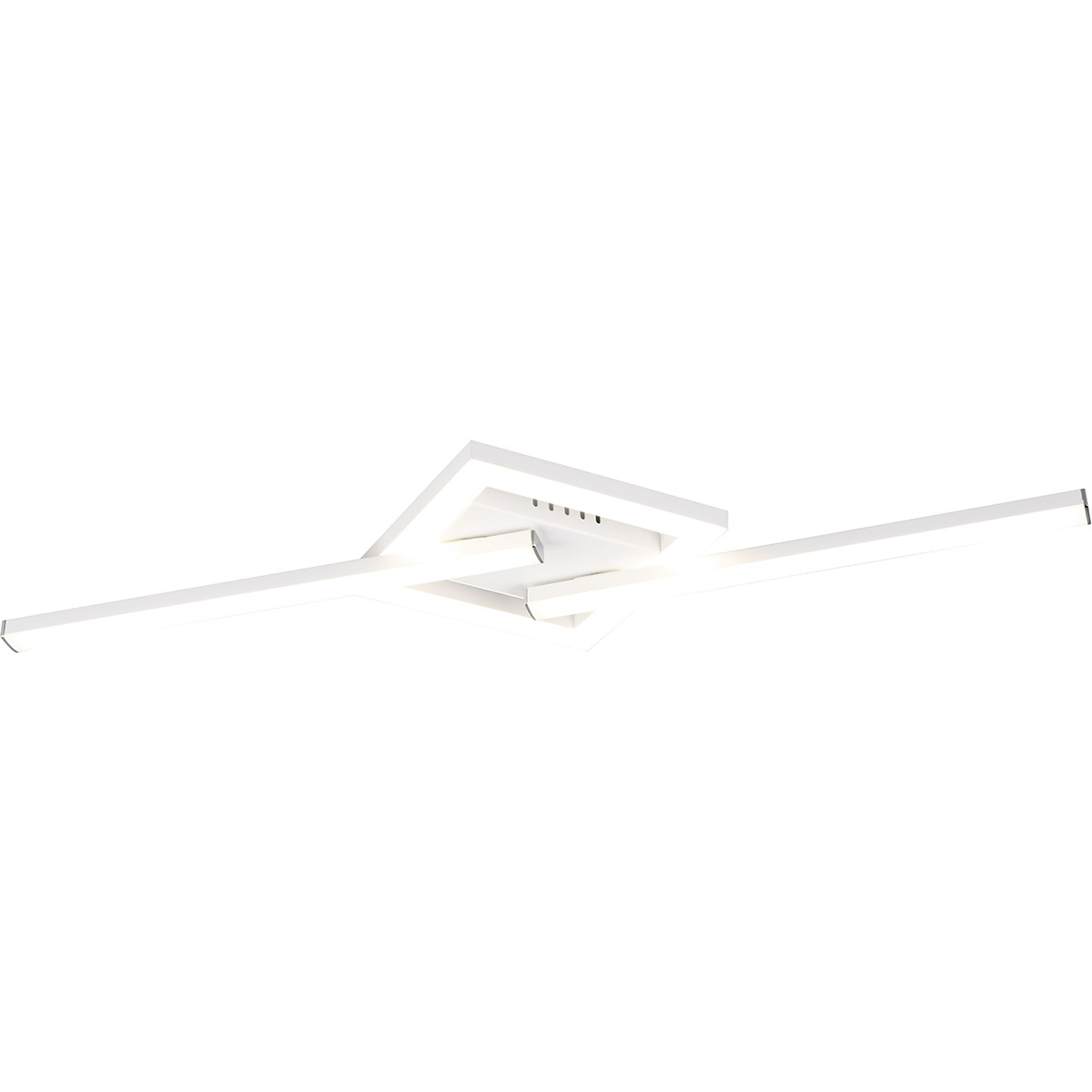 LED Plafonnier - Éclairage de Plafond - Trion Aile - 17W - Blanc Naturel 4000K - Orientable - Blanc Mat - Métal