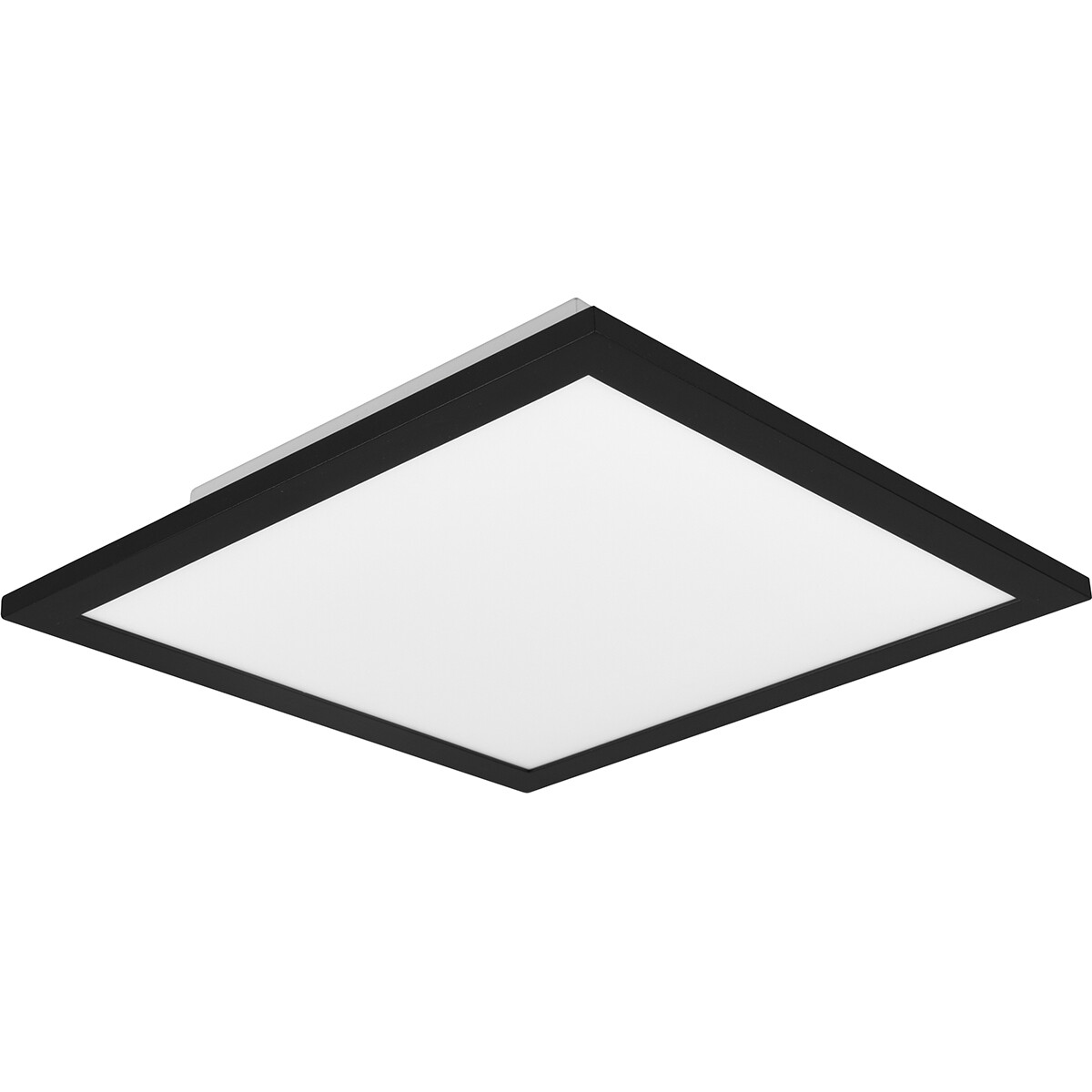 Plafonnier LED - Éclairage de Plafond - Trion Alina - 13.5W - Blanc Chaud 3000K - Mat Noir - Aluminium - 30cm