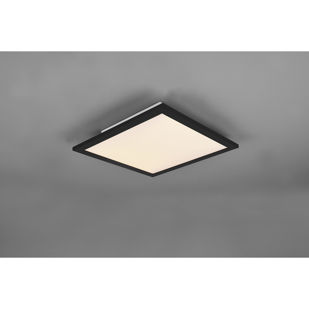 Plafonnier LED - Éclairage de Plafond - Trion Alina - 13.5W - Blanc Chaud 3000K - Mat Noir - Aluminium - 30cm