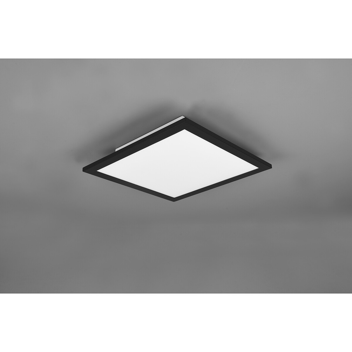 Plafonnier LED - Éclairage de Plafond - Trion Alina - 13.5W - Blanc Chaud 3000K - Mat Noir - Aluminium - 30cm