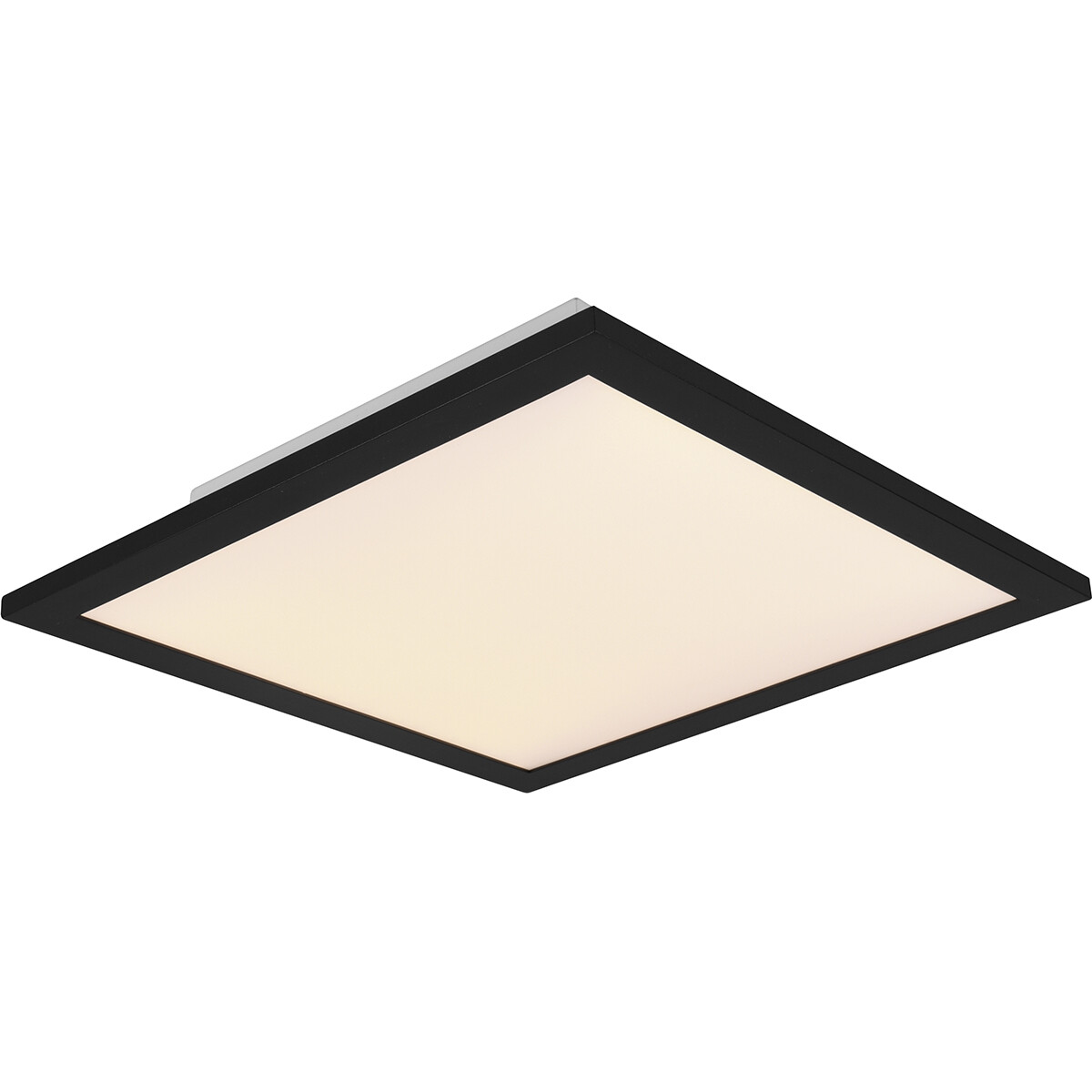 Plafonnier LED - Éclairage de Plafond - Trion Alina - 13.5W - Blanc Chaud 3000K - Mat Noir - Aluminium - 30cm