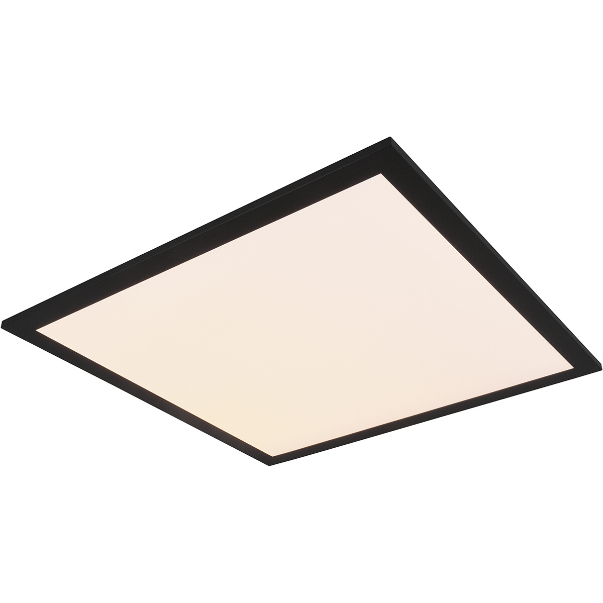 Plafonnier LED - Éclairage de Plafond - Trion Alina - 18W - Blanc Chaud 3000K - Mat Noir - Aluminium - 45cm