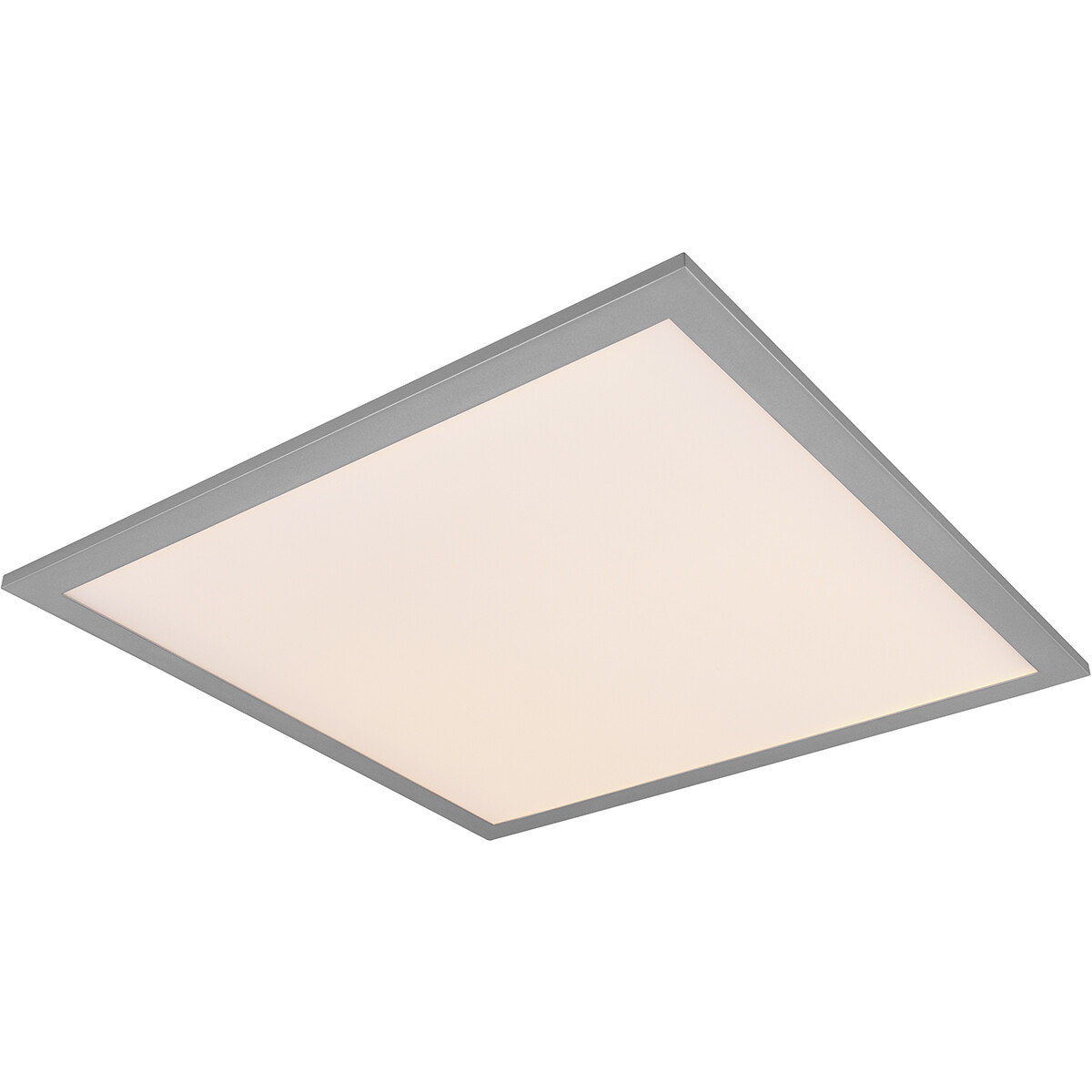 Plafonnier LED - Éclairage de Plafond - Trion Alina - 18W - Blanc Chaud 3000K - Mat Titane - Aluminium - 45cm