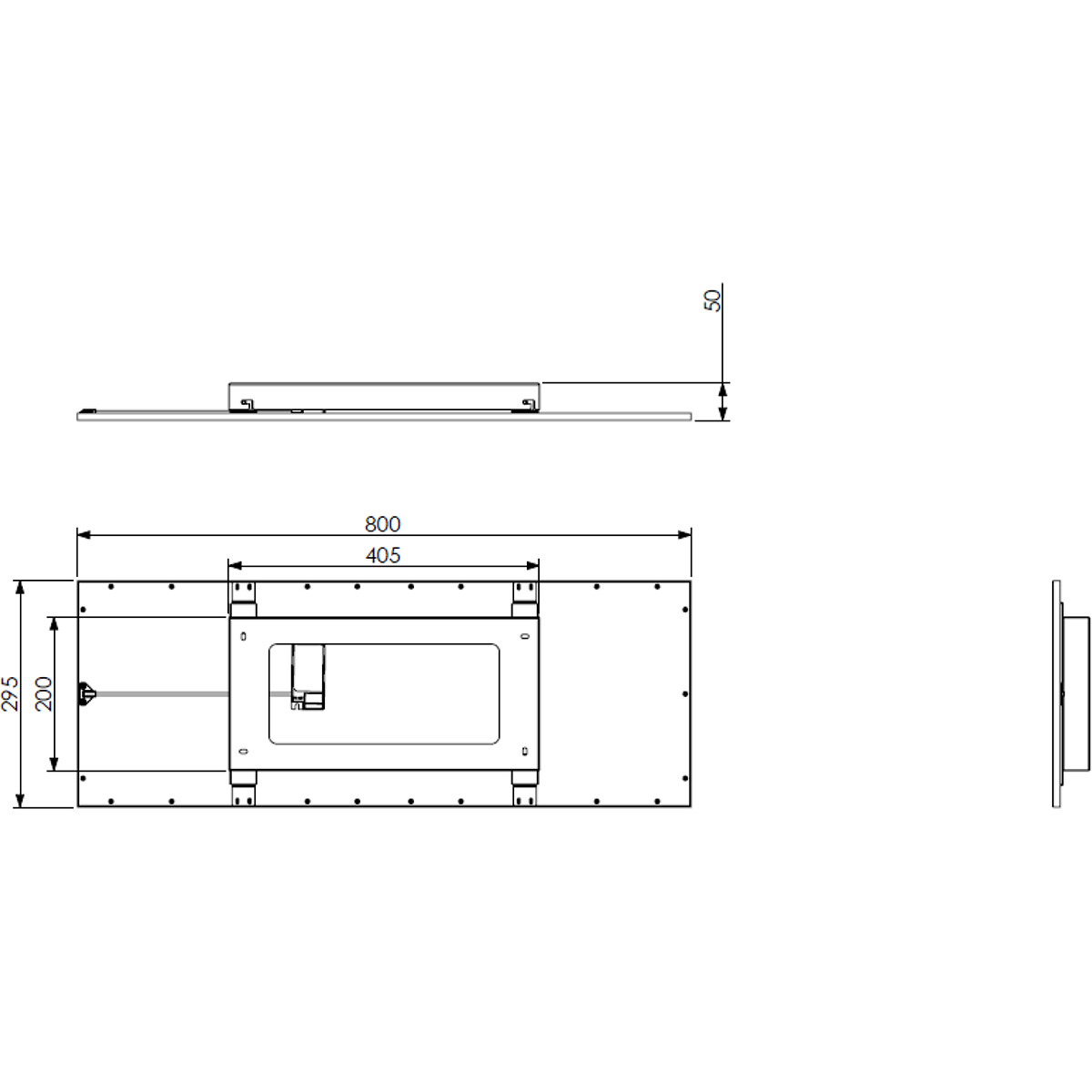 Plafonnier LED - Éclairage de Plafond - Trion Alina - 34W - Blanc Chaud 3000K - Mat Noir - Aluminium - 80cm