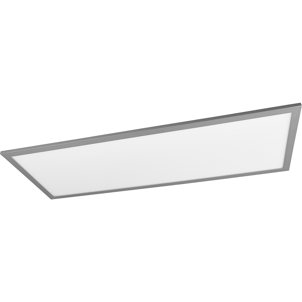 Plafonnier LED - Éclairage de Plafond - Trion Alina - 34W - Blanc Chaud 3000K - Mat Titane - Aluminium - 80cm