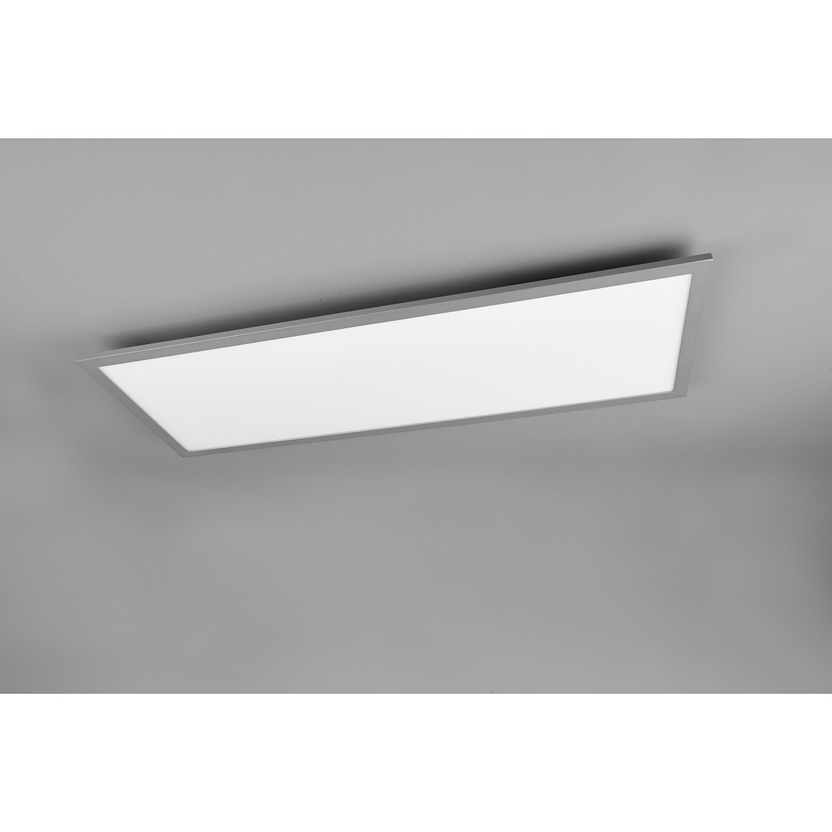 Plafonnier LED - Éclairage de Plafond - Trion Alina - 34W - Blanc Chaud 3000K - Mat Titane - Aluminium - 80cm