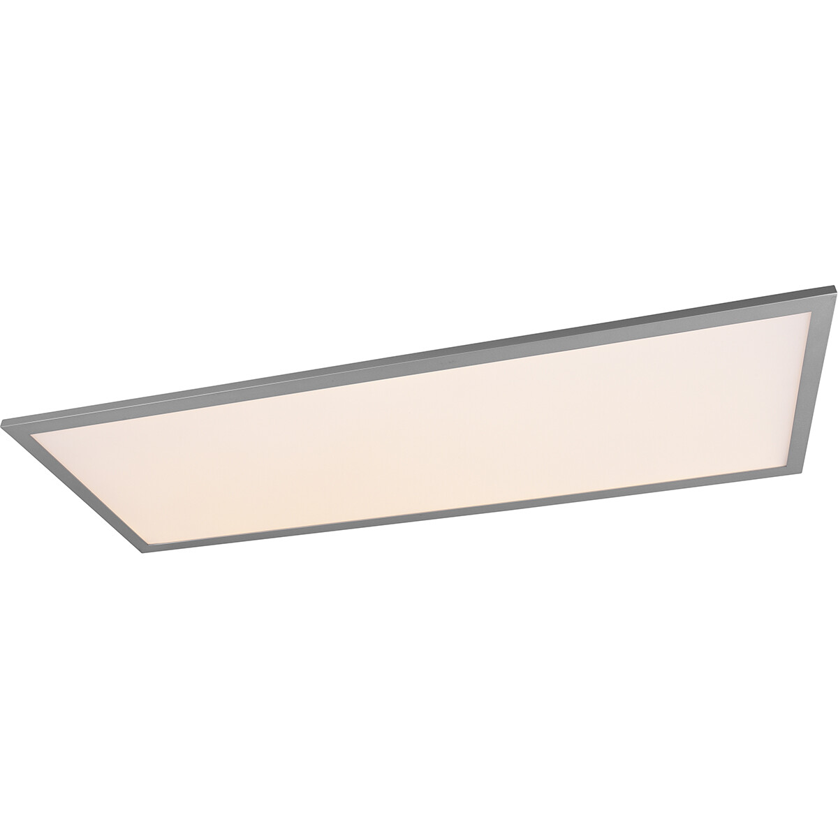 Plafonnier LED - Éclairage de Plafond - Trion Alina - 34W - Blanc Chaud 3000K - Mat Titane - Aluminium - 80cm