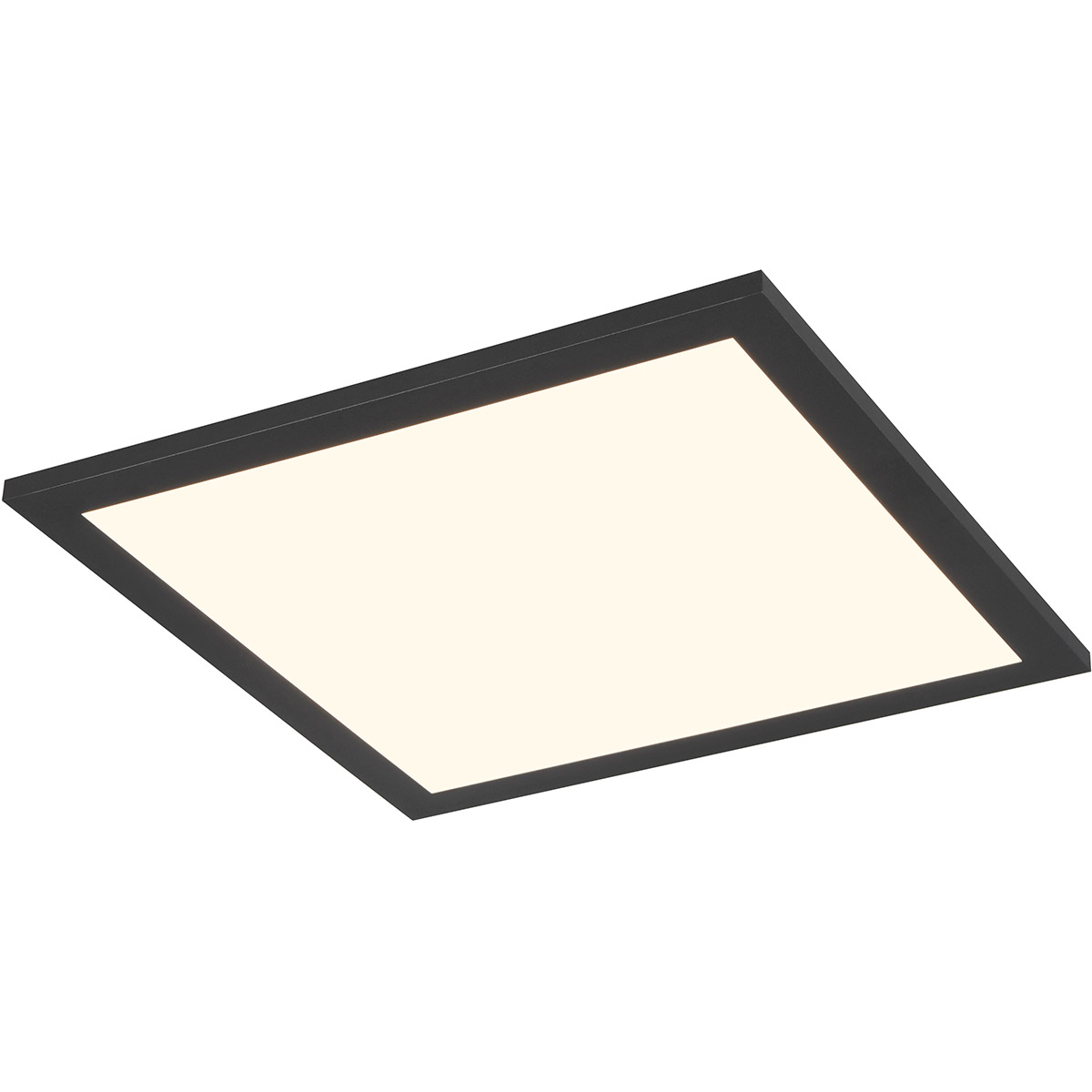 LED Plafonnier - Éclairage de Plafond - Trion Atex - 13W - RGBW - Gradable - Couleur Ajustable - Télécommande - Veilleuse - Noir Mat - Métal