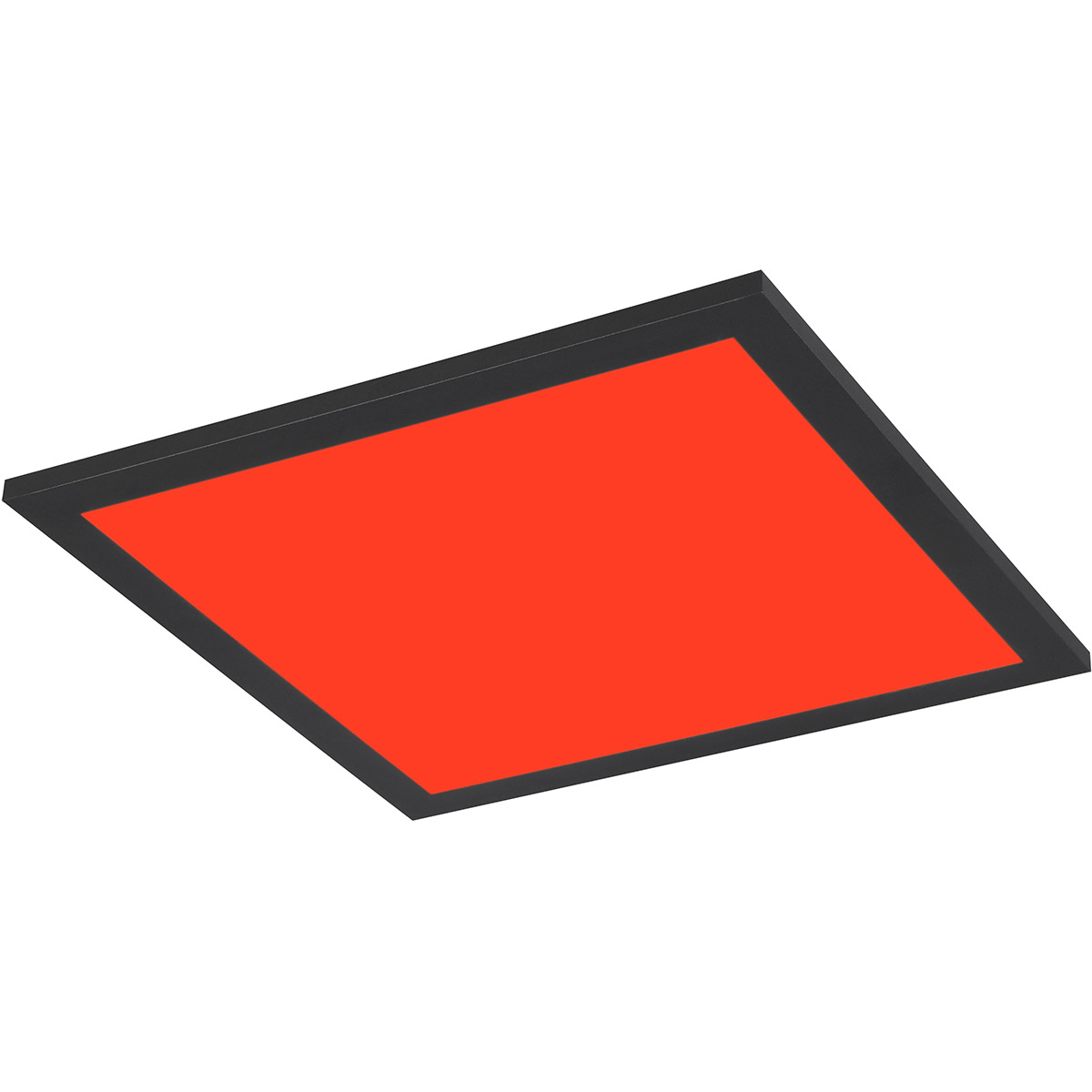 LED Plafonnier - Éclairage de Plafond - Trion Atex - 13W - RGBW - Gradable - Couleur Ajustable - Télécommande - Veilleuse - Noir Mat - Métal