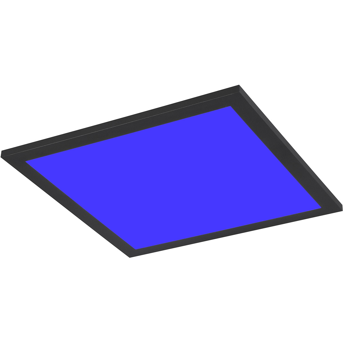 LED Plafonnier - Éclairage de Plafond - Trion Atex - 13W - RGBW - Gradable - Couleur Ajustable - Télécommande - Veilleuse - Noir Mat - Métal