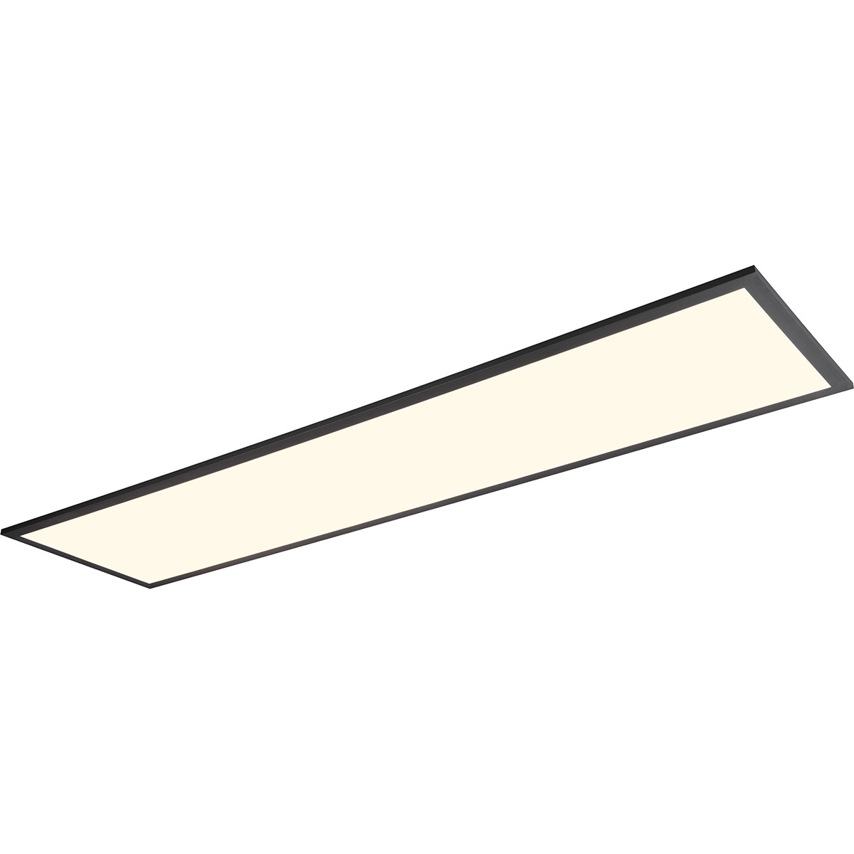 LED Plafonnier - Éclairage de Plafond - Trion Atex - 31W - RGBW - Gradable - Couleur Ajustable - Télécommande - Veilleuse - Noir Mat - Métal