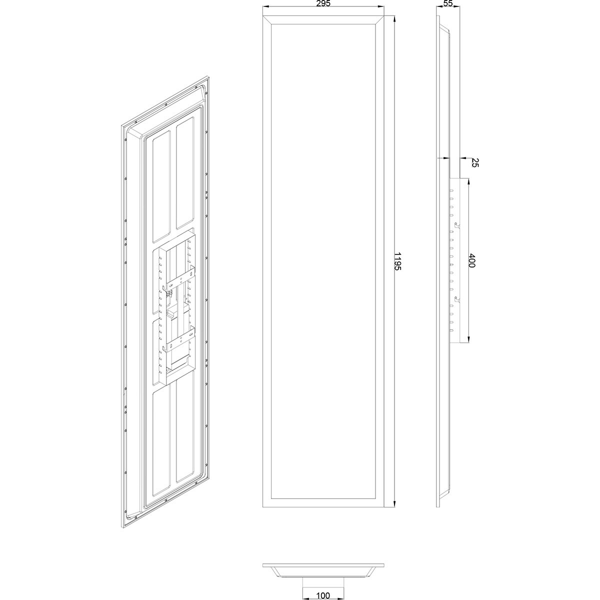 LED Plafonnier - Éclairage de Plafond - Trion Atex - 31W - RGBW - Gradable - Couleur Ajustable - Télécommande - Veilleuse - Noir Mat - Métal