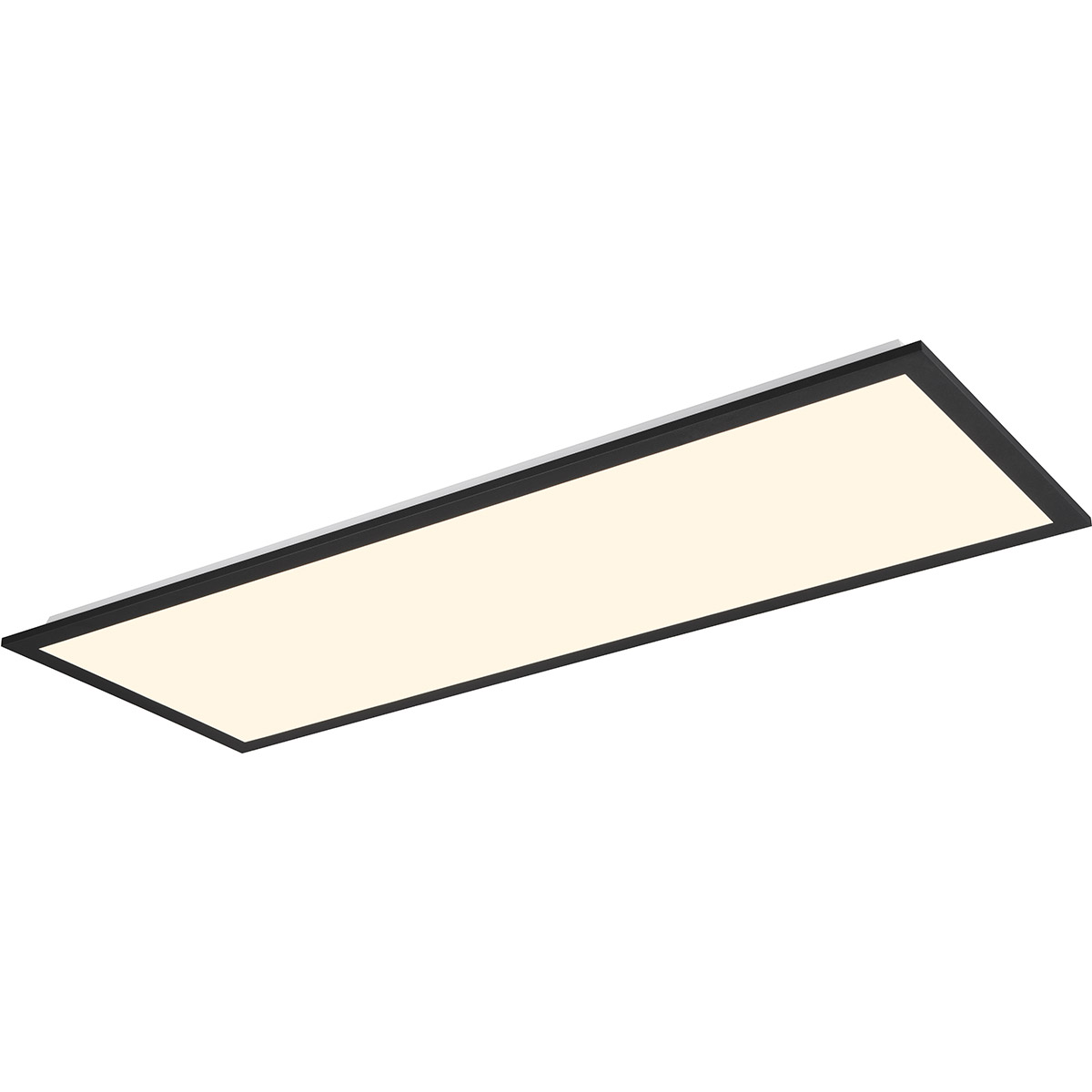 LED Plafonnier - Éclairage de Plafond - Trion Atex XL - 31W - RGBW - Gradable - Couleur Ajustable - Télécommande - Veilleuse - Noir Mat - Métal