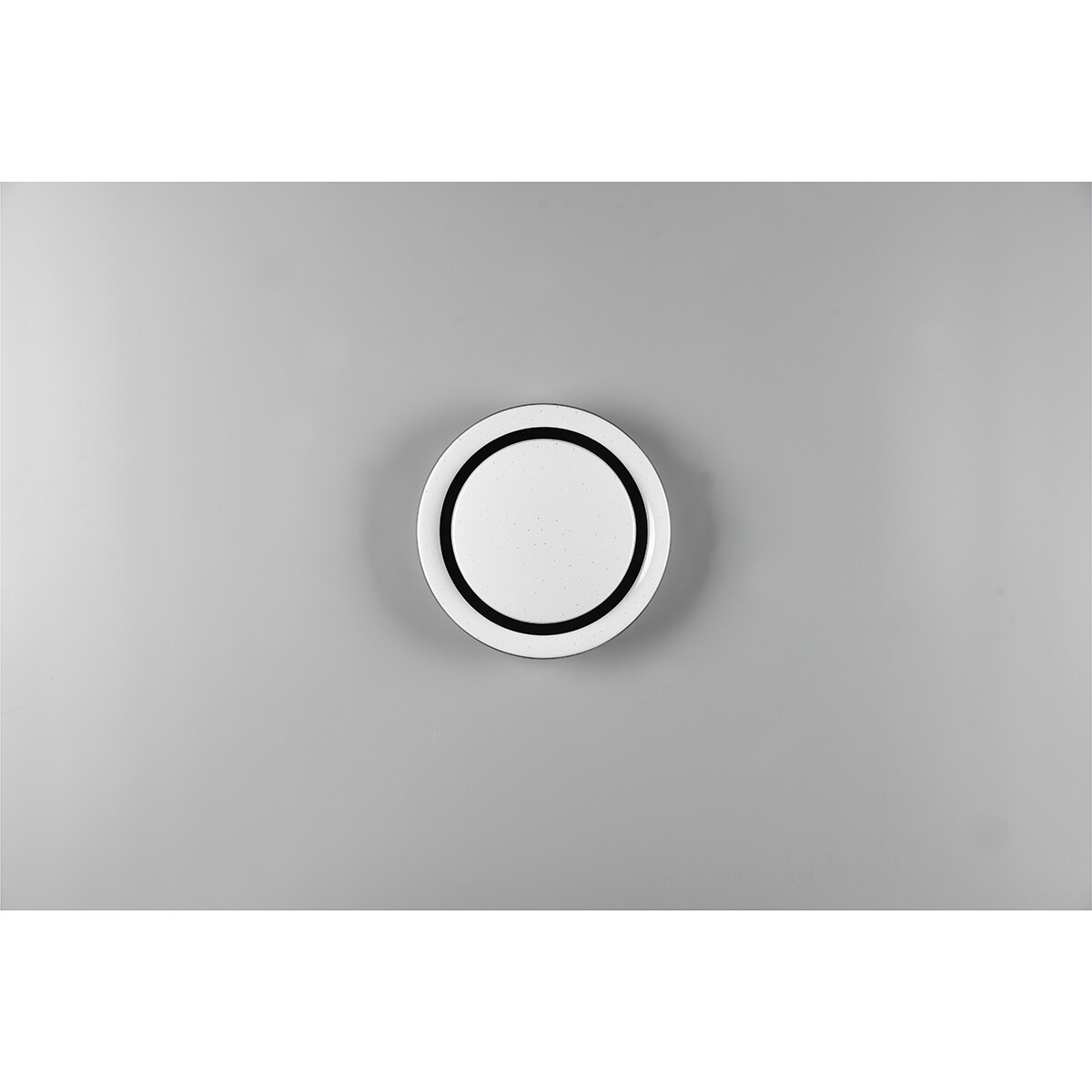 Plafonnier LED - Éclairage de Plafond - Trion Atras - 10.5W - Couleur de lumière ajustable - Télécommande - Dimmable - Lumière Étoile - Rond - Mat Noir - Plastique