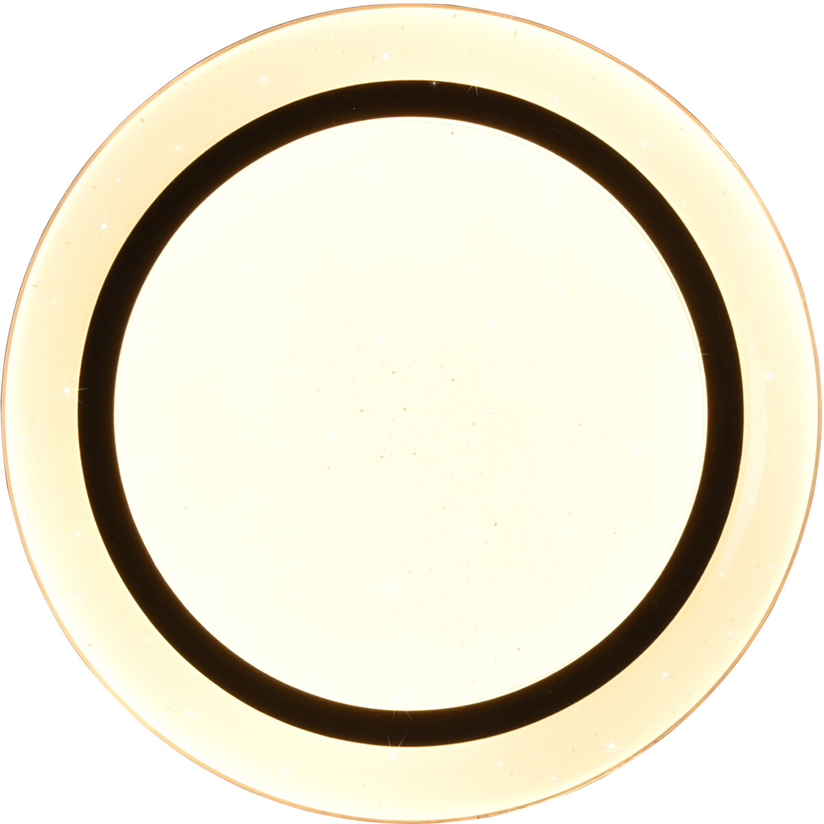 Plafonnier LED - Éclairage de Plafond - Trion Atras - 10.5W - Couleur de lumière ajustable - Télécommande - Dimmable - Lumière Étoile - Rond - Mat Noir - Plastique