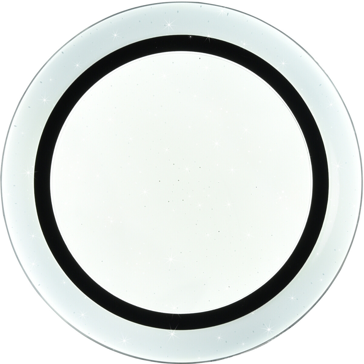 Plafonnier LED - Éclairage de Plafond - Trion Atras - 10.5W - Couleur de lumière ajustable - Télécommande - Dimmable - Lumière Étoile - Rond - Mat Noir - Plastique