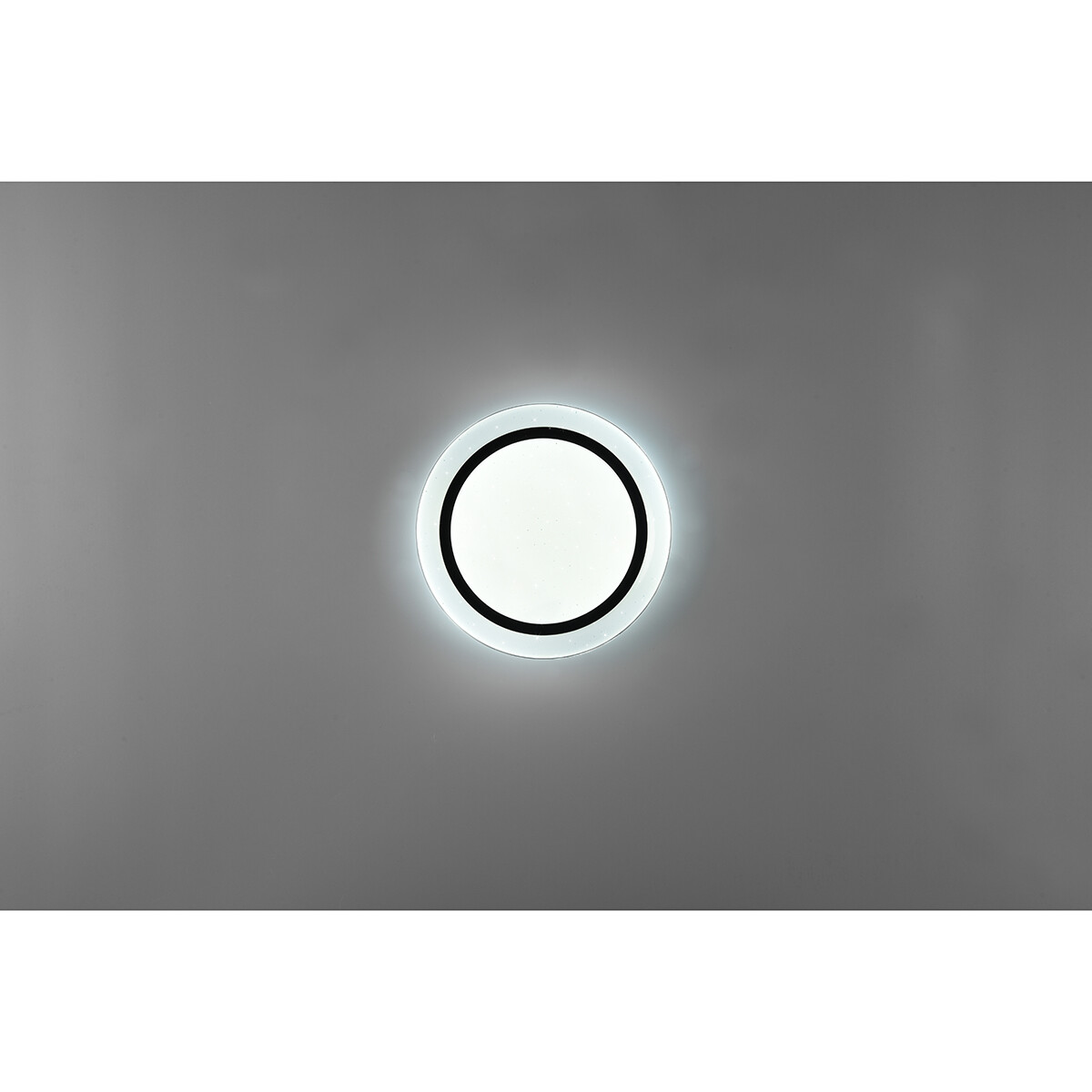 Plafonnier LED - Éclairage de Plafond - Trion Atras - 10.5W - Couleur de lumière ajustable - Télécommande - Dimmable - Lumière Étoile - Rond - Mat Noir - Plastique