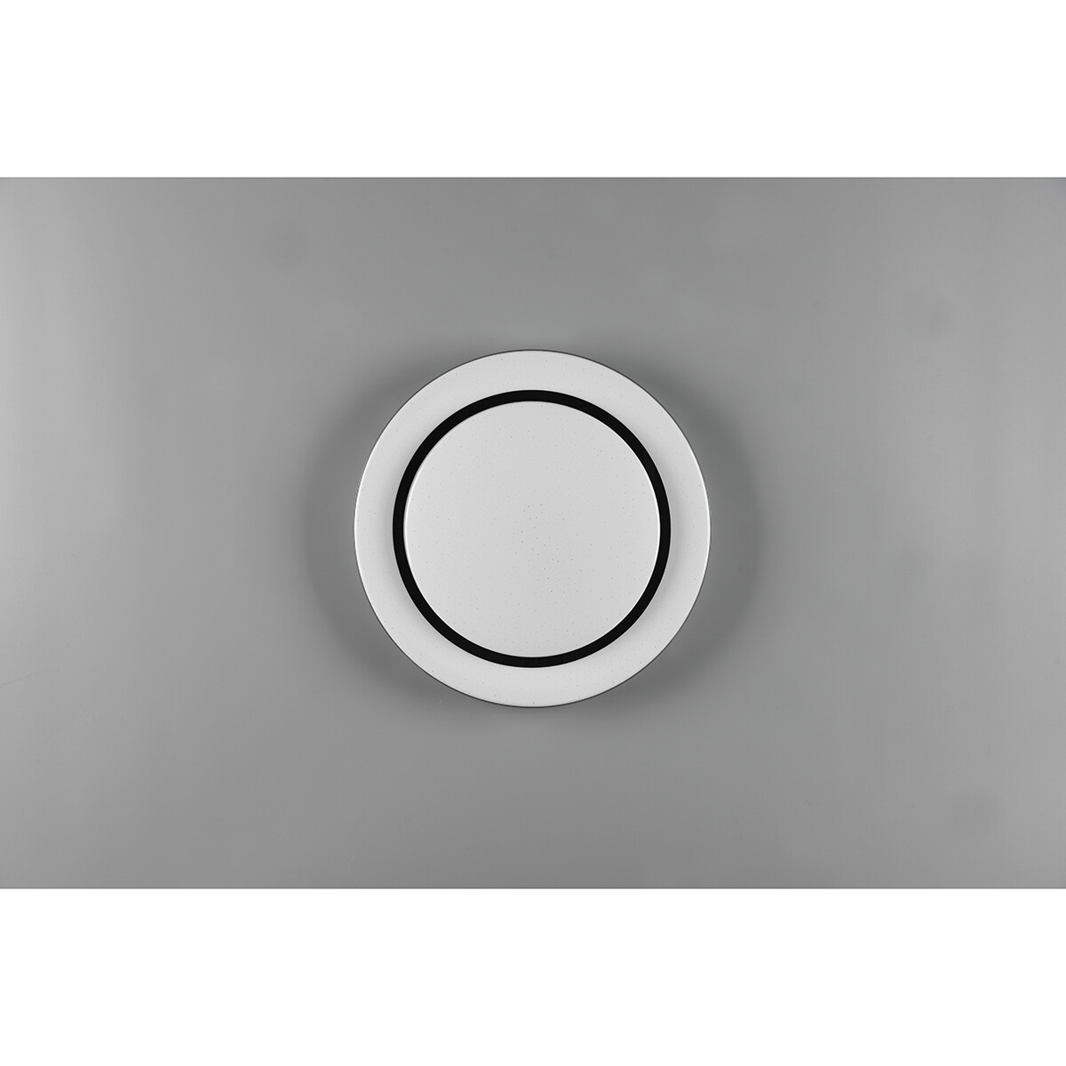 Plafonnier LED - Éclairage de Plafond - Trion Atras - 18W - Couleur de lumière ajustable - Télécommande - Dimmable - Lumière Étoile - Rond - Mat Noir - Plastique