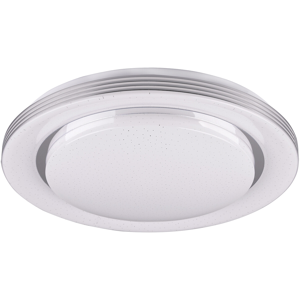 Plafonnier LED - Éclairage de Plafond - Trion Atras - 21W - Couleur de lumière ajustable - Télécommande - Dimmable - Lumière Étoile - Rond - Mat Blanc - Plastique