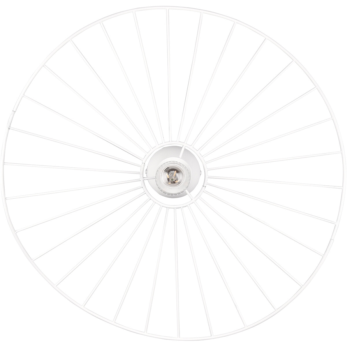 Plafonnier LED - Éclairage de plafond - Trion Apea - Douille E27 - 1-lumière - Rond - Mat Blanc - Métal